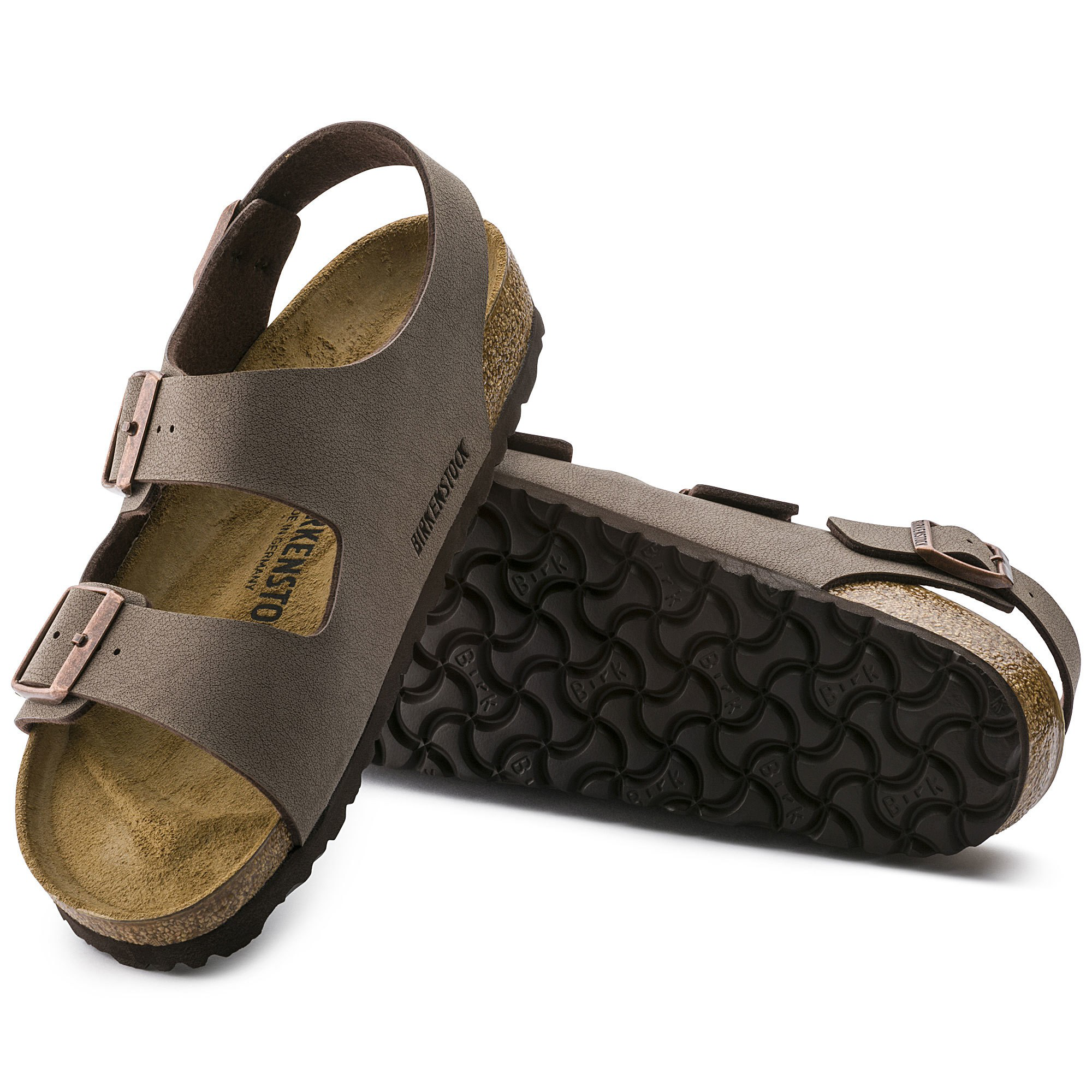 Birkenstock Milano Birko-Flor Birkibuc – Brown