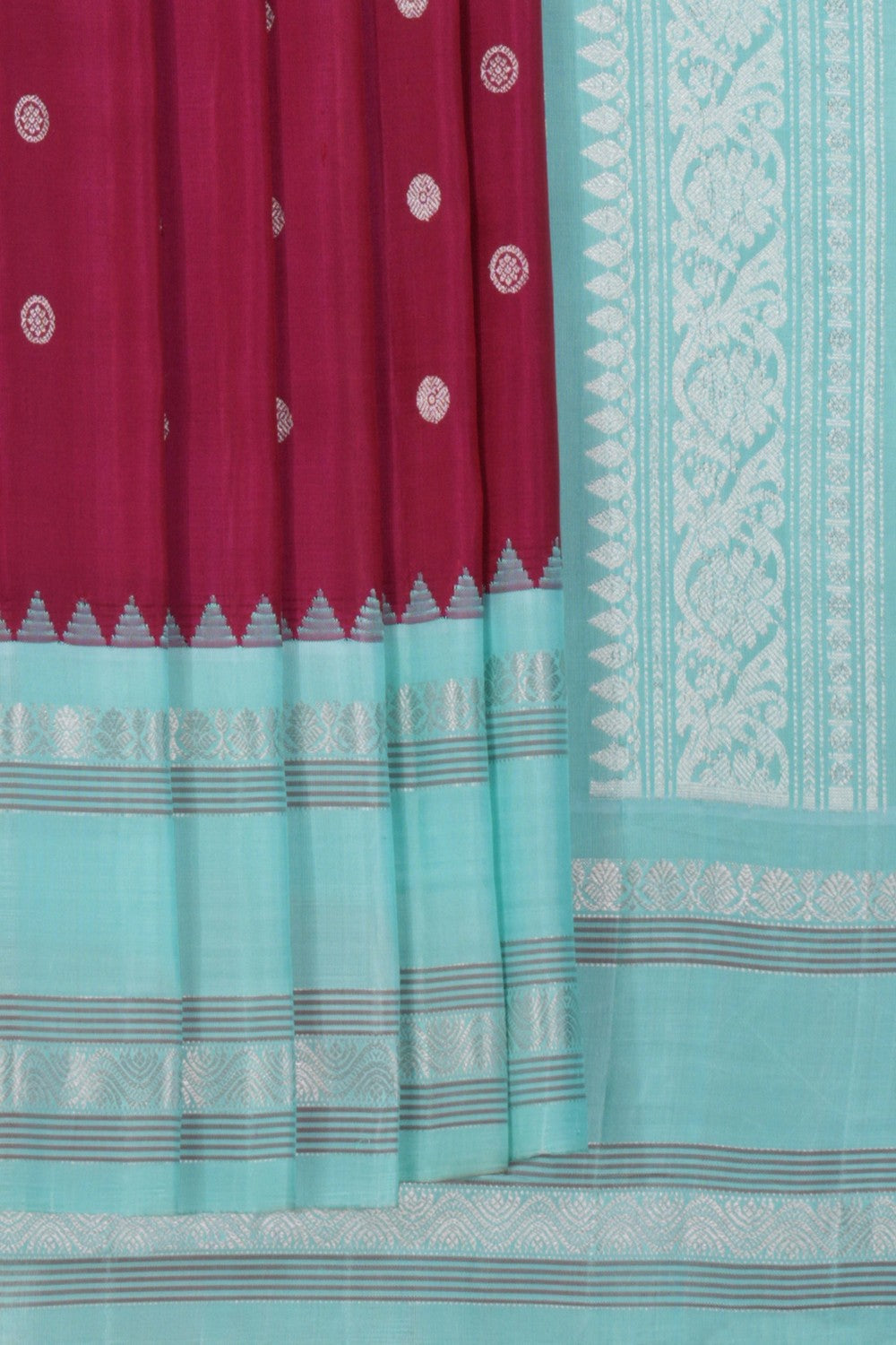 Kalanjali Gadwal Silk Pink Saree – Women's