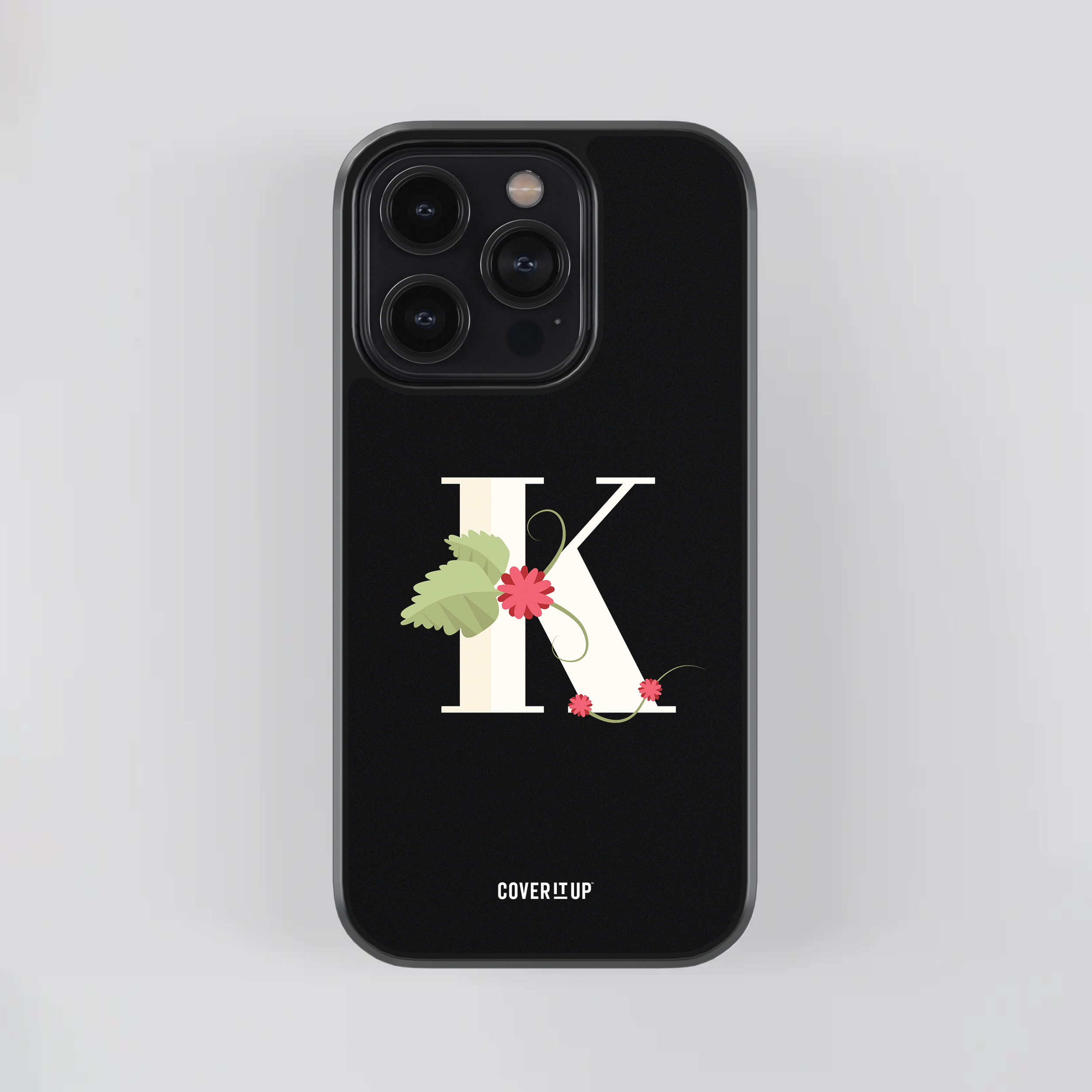 Design Phone Cases Limited Edition Floral Initial Glass Case - view 22