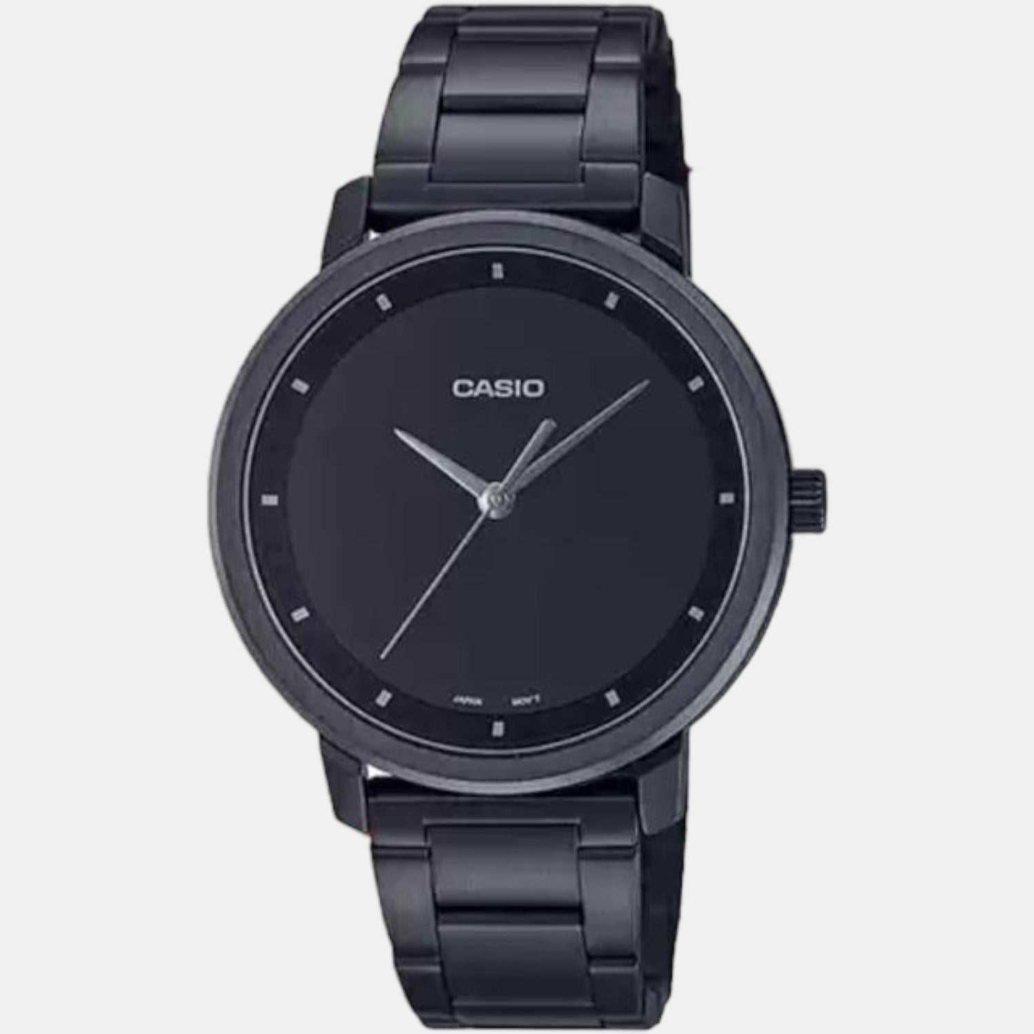 Casio Enticer Women Quartz Black Dial Analog Stainless Steel Watch A1938 - view 6