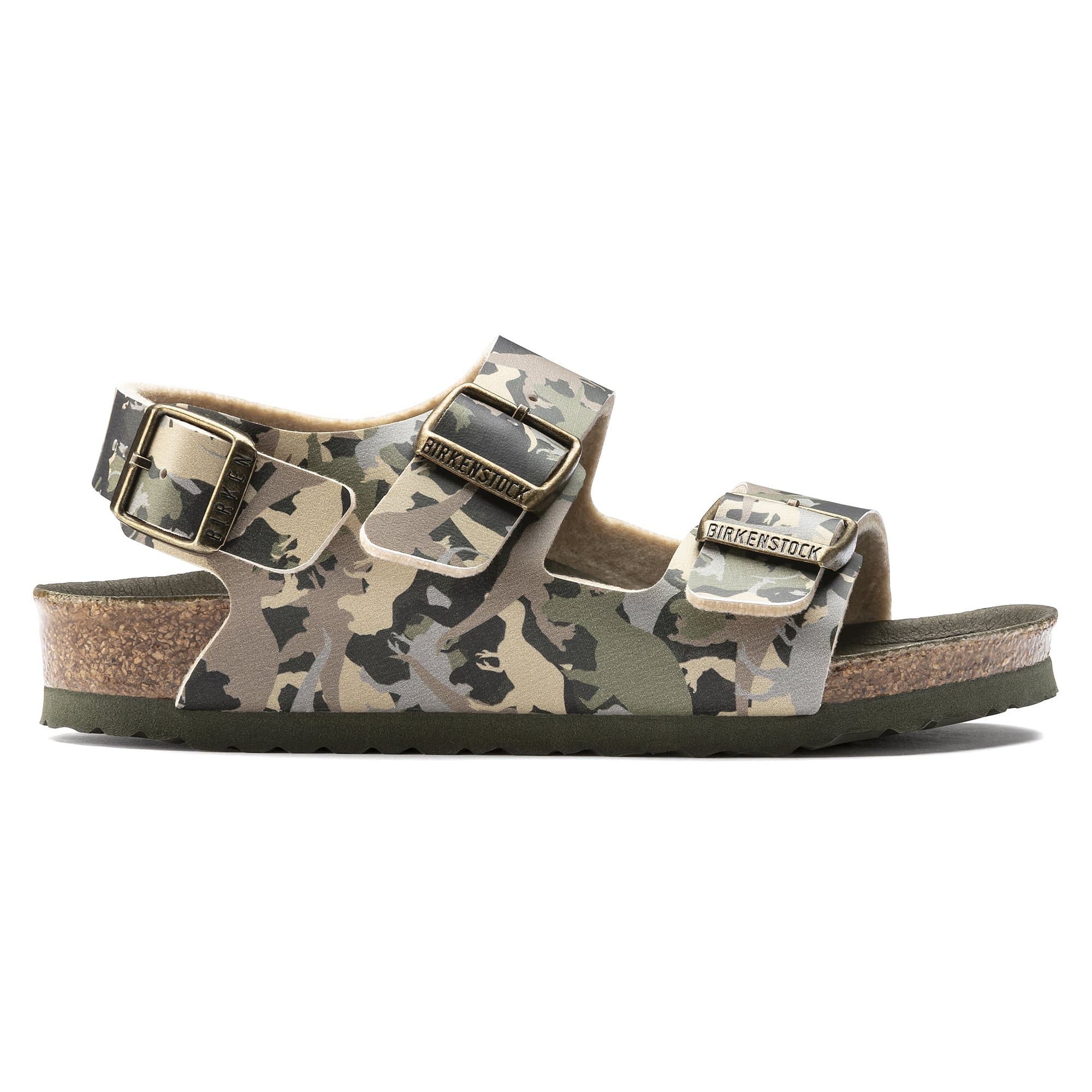 Birkenstock Milano Kids Birko-Flor – Green Green/Dino Camo Khaki - view 3