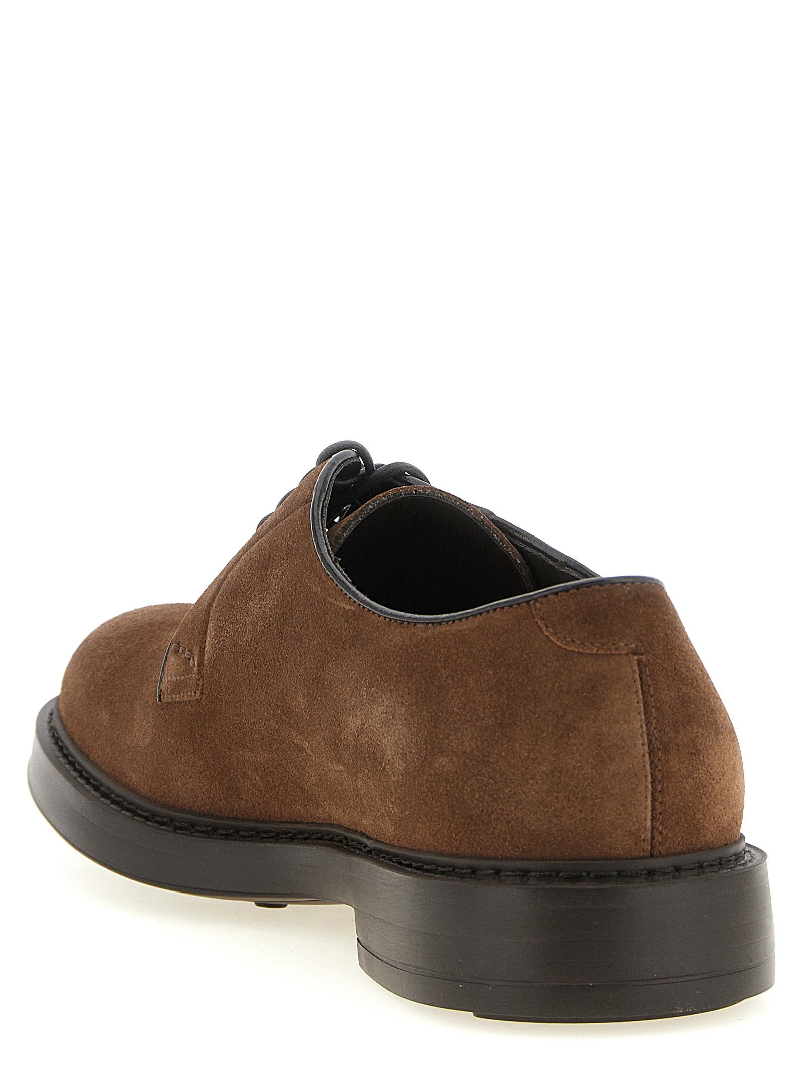 Doucal's Suede Lace Up - view 3