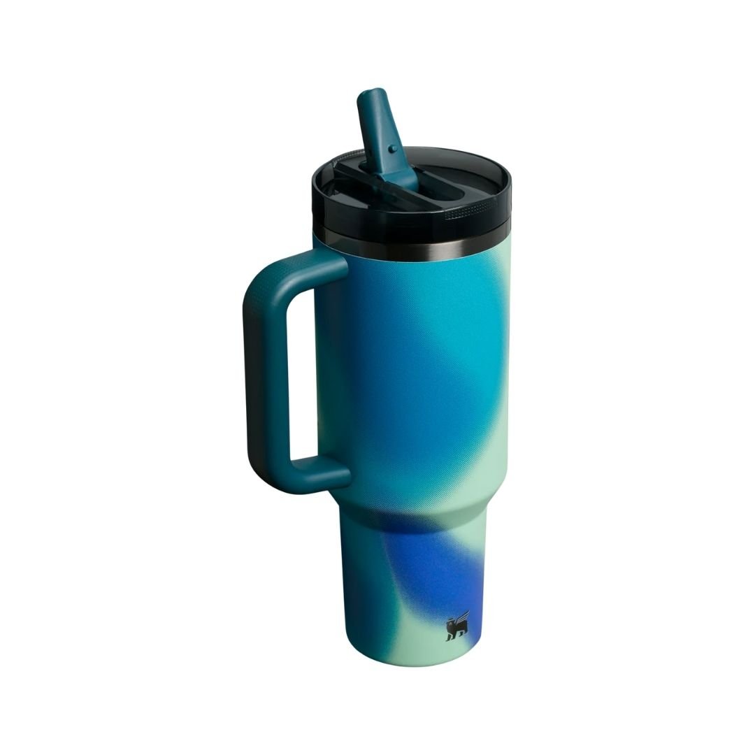 HYPE ELIXIR Stanley New Frequency Quencher ProTour Flip Straw Tumbler | 40 OZ Coastal Teal Motion - view 2