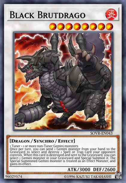 Yu-Gi-Oh! Black Brutdrago - SOVR-EN043 - Super Rare - Unlimited