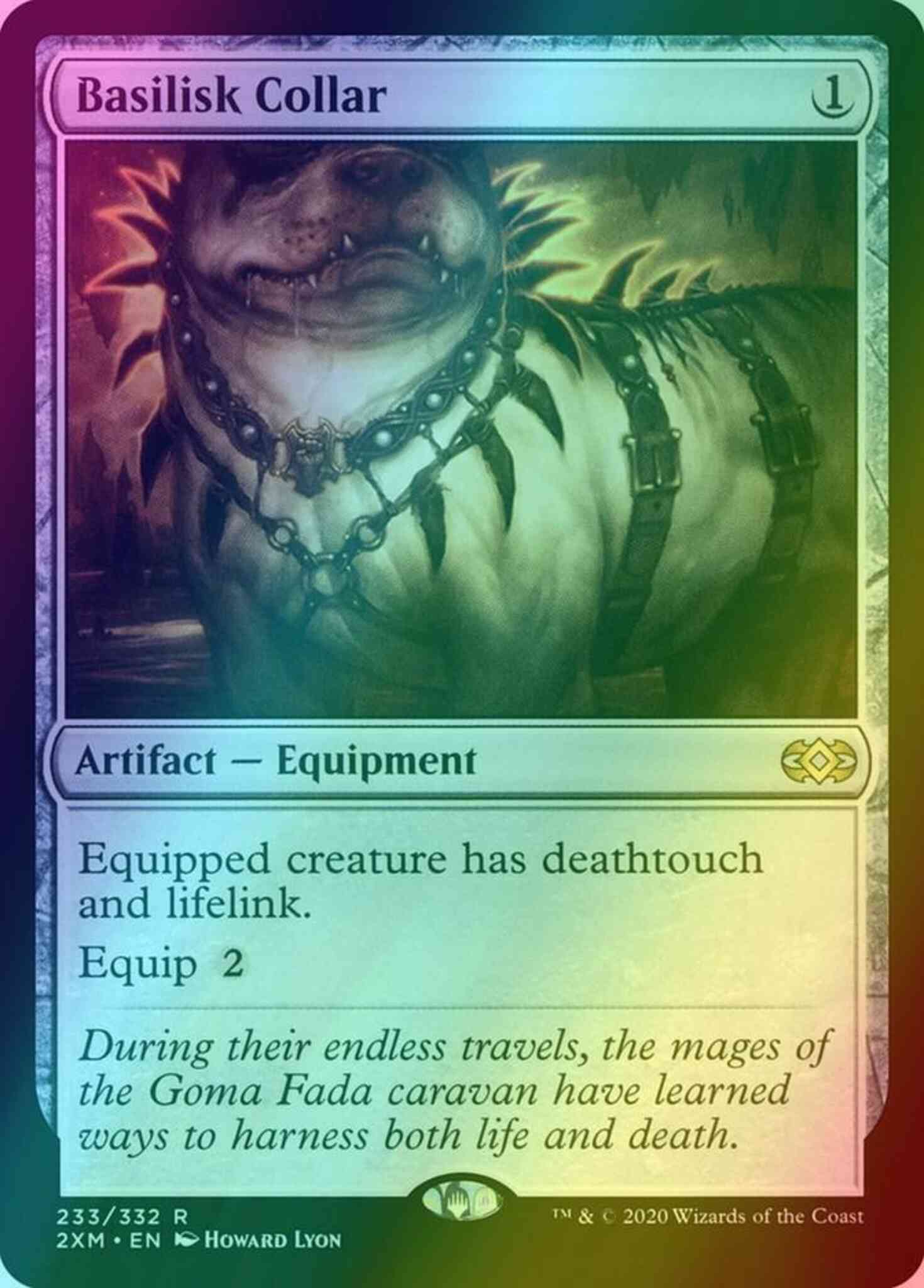 Basilisk collar 233 – Magic Basilisk Collar [233] [Double Masters] [Foil]