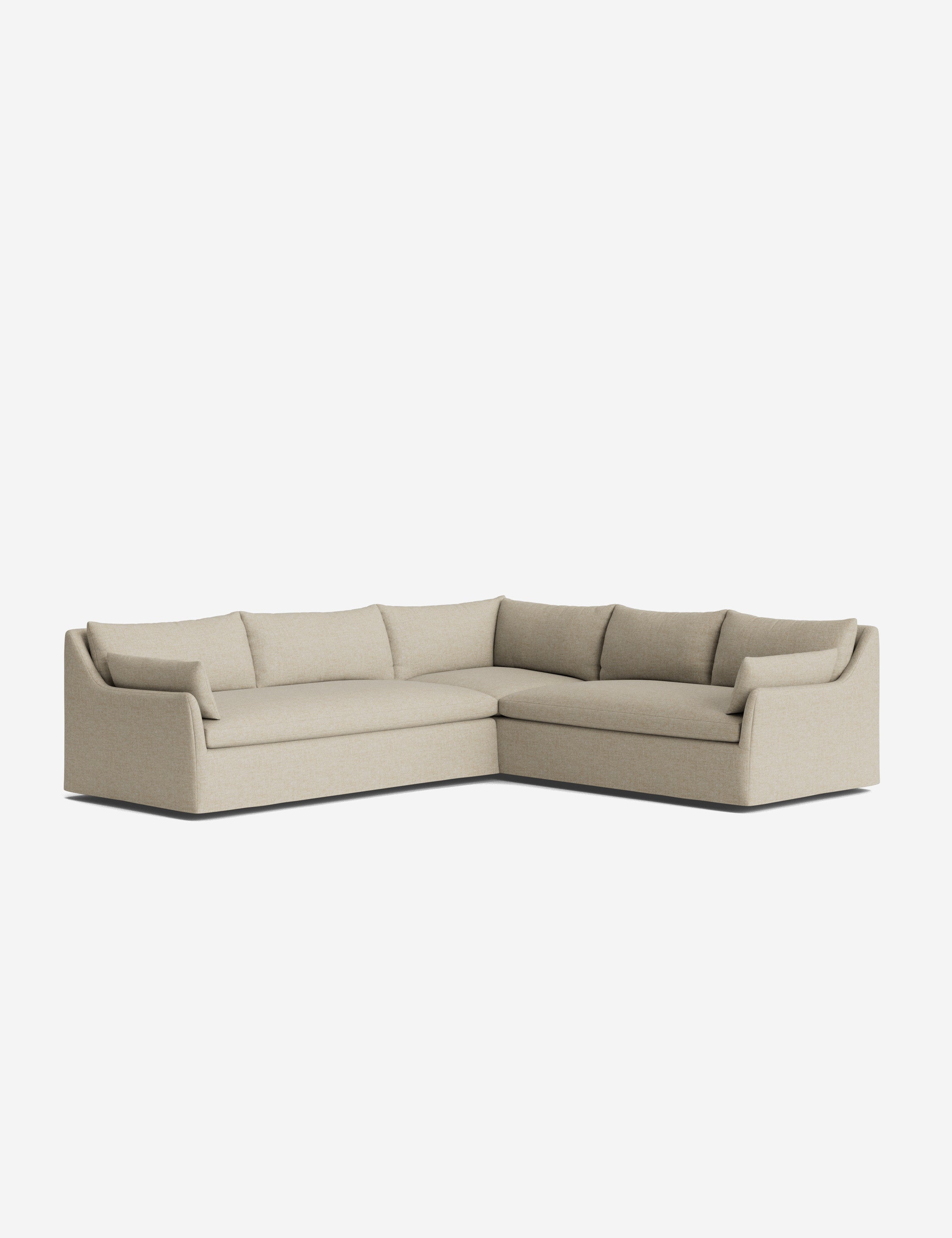 Lulu and Georgia Portola Luxe Depth Slipcover Corner Sectional Sofa - view 33