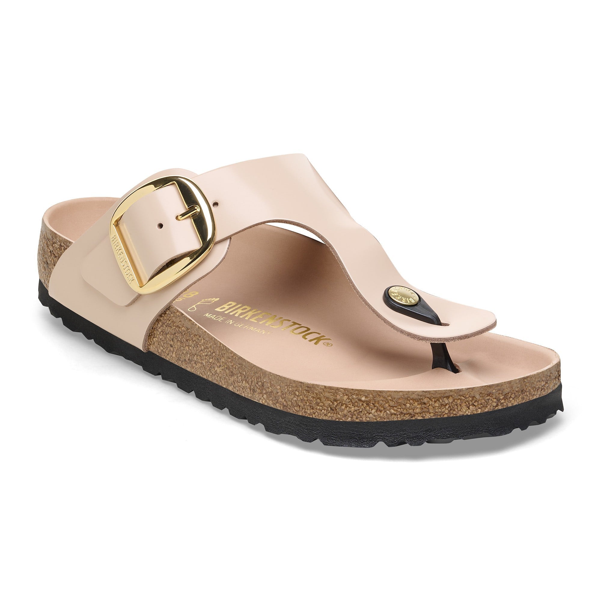 Birkenstock Gizeh Big Buckle Natural Leather Patent - view 6