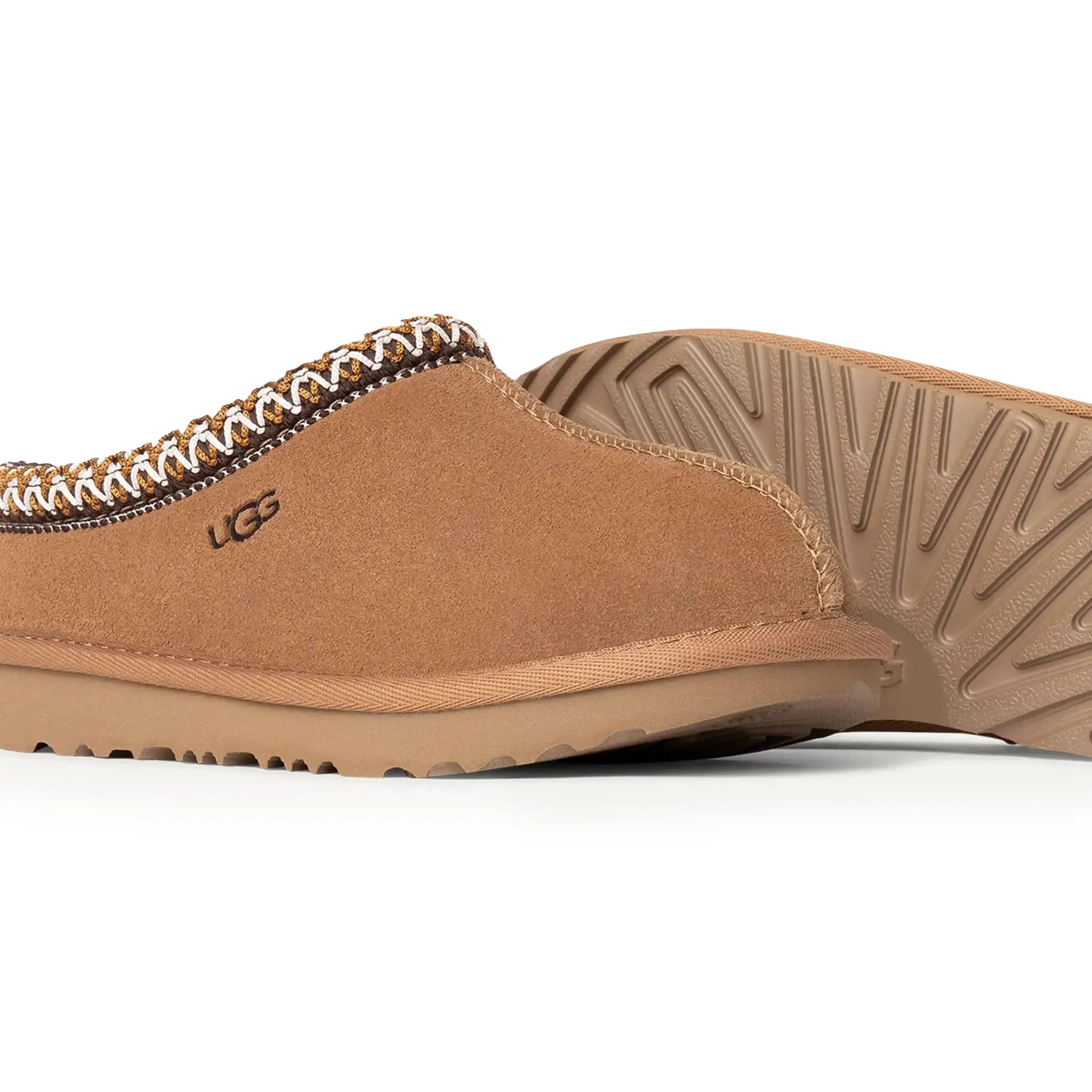 UGG Tasman II Kids Suede Chestnut Slippers – Brown - view 2