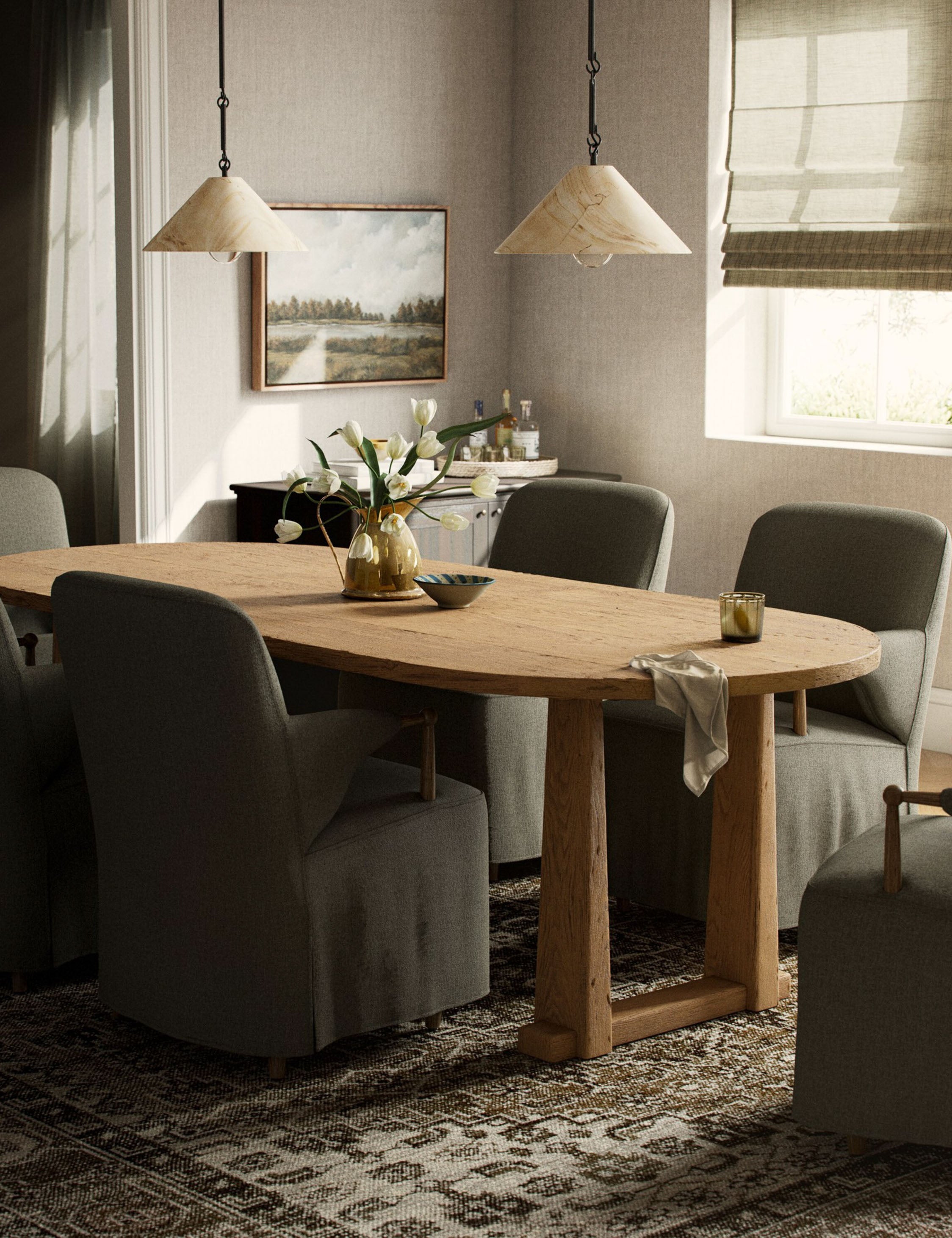 Lulu and Georgia Ayla Dining Table by Amber Lewis x Four Hands - view 3