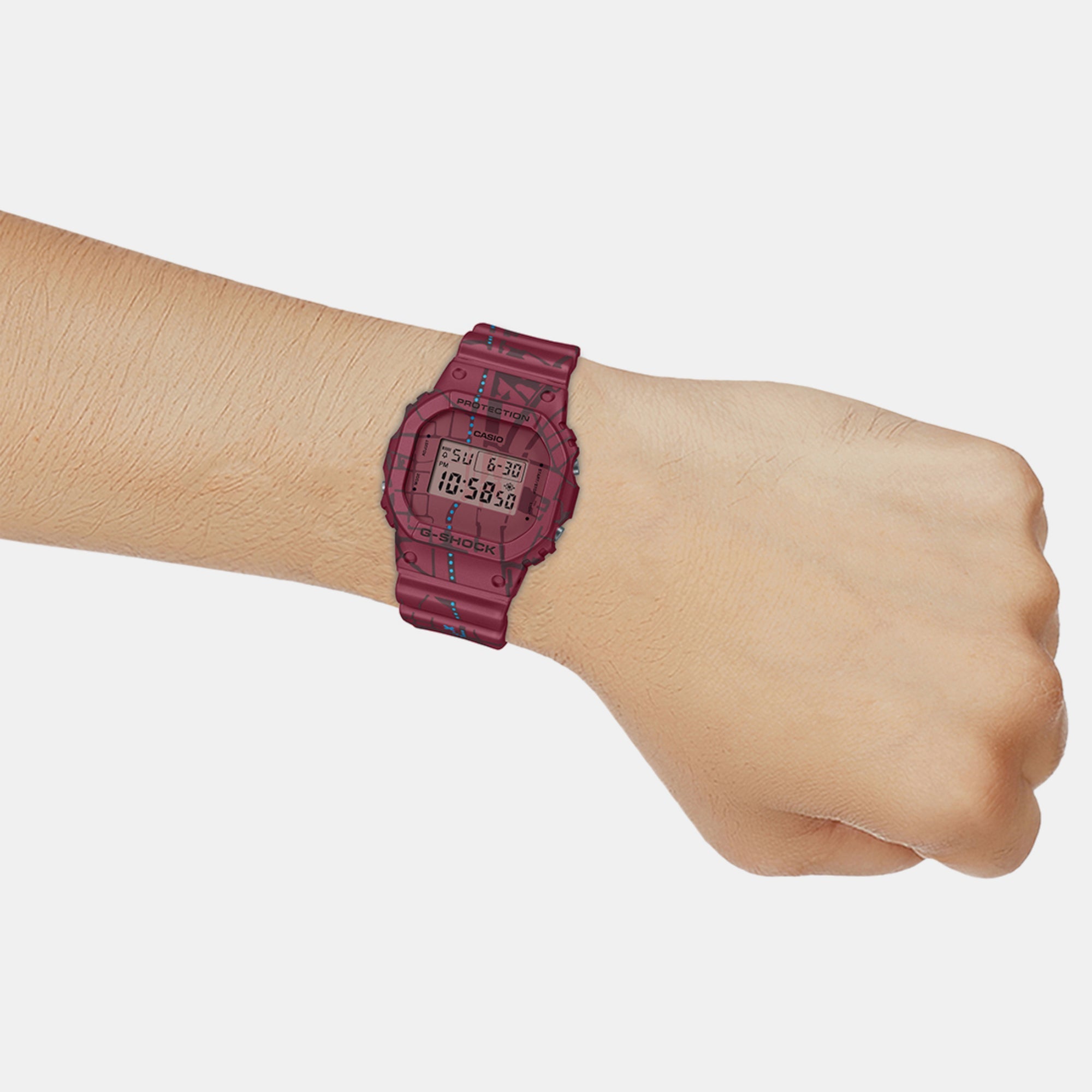 Casio G-Shock Men Quartz Red Dial Digital Resin Watch G1361 - view 6