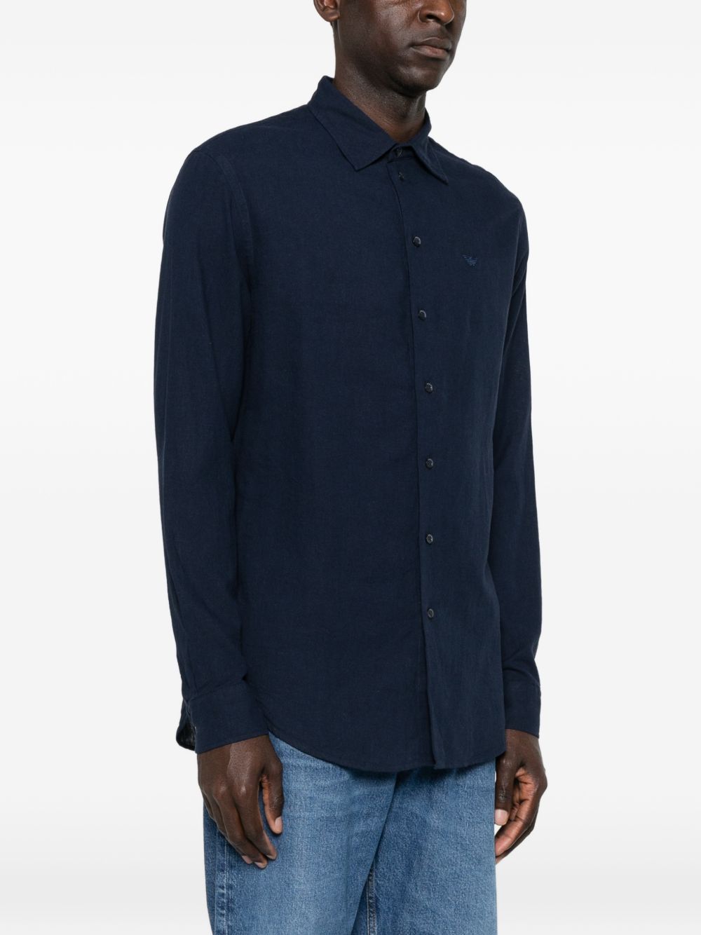 Emporio Armani Linen blend shirt – 55% Linen, 45% Cotton - view 2