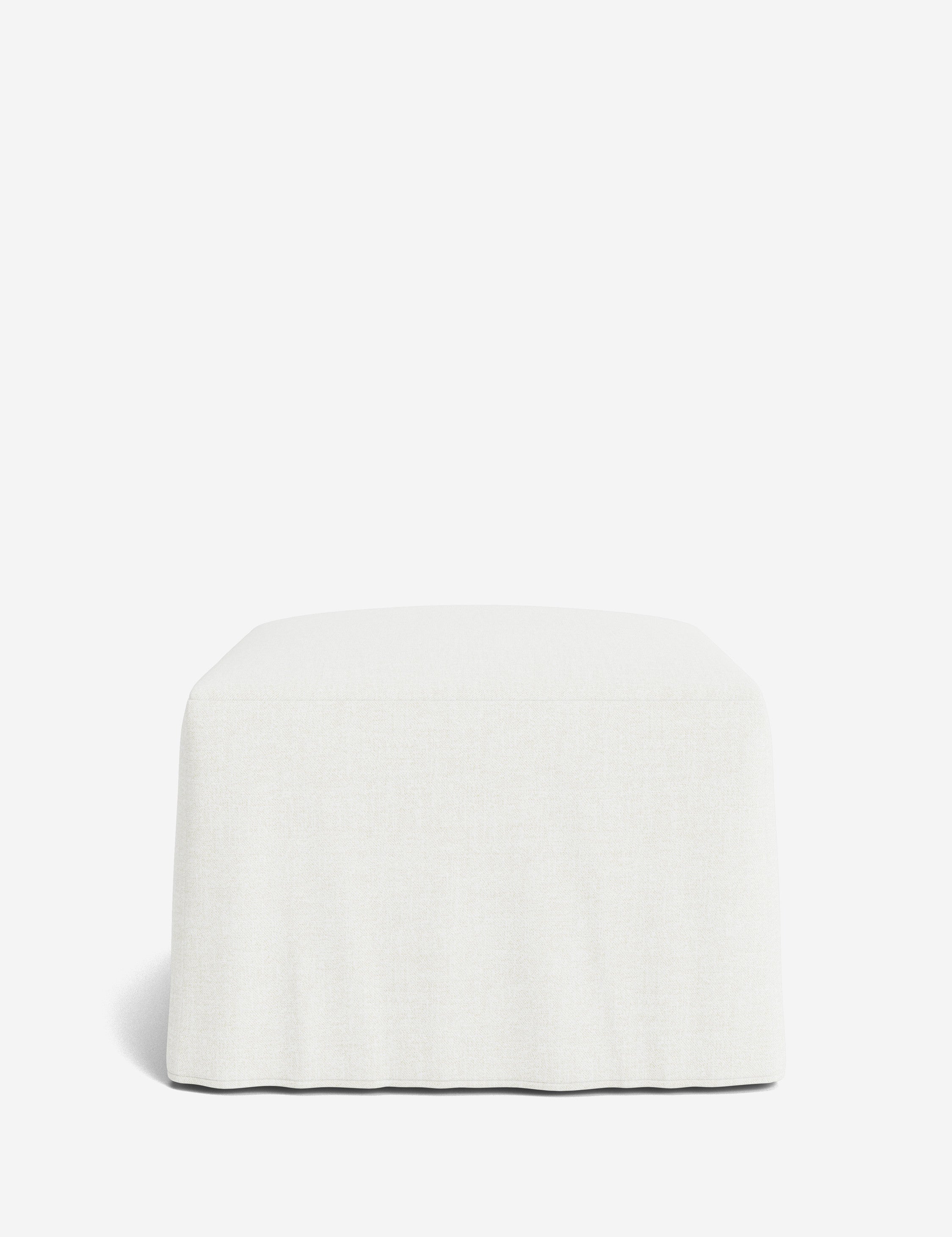 Lulu and Georgia Portola Slipcover Ottoman - view 185