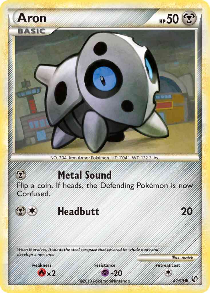 Common hgss3-42 reverse – Pokémon Aron - 42/90 - Common [hgss3-42] [Reverse Holo]