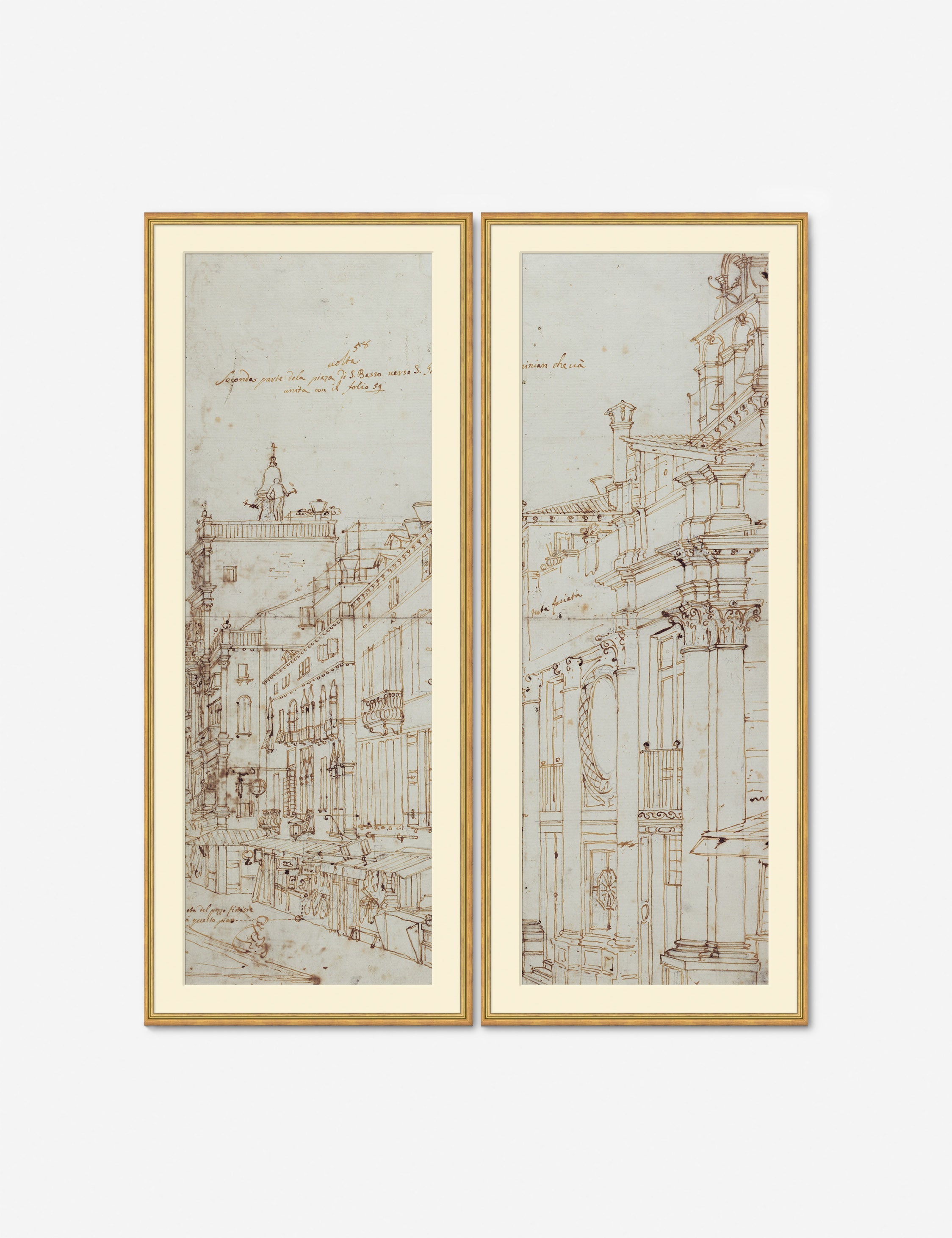 Lulu and Georgia Canaletto Drawing Prints (Set of 2) - view 2