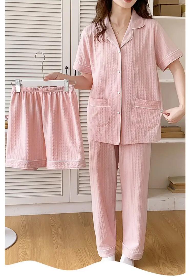 Alamode By Akanksha Paula 3 Pc Set Cotton Nightsuits - view 2