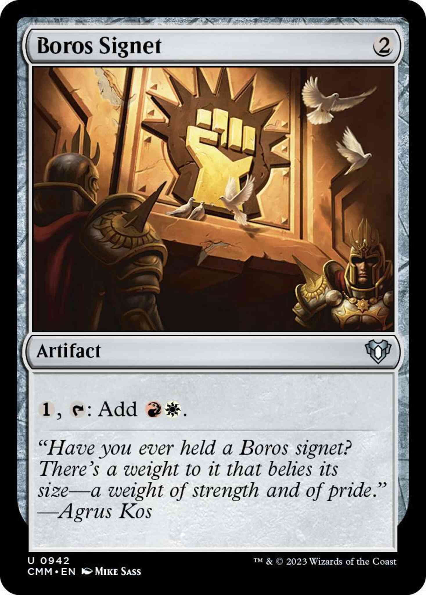 Boros signet 942 – Magic Boros Signet [942] [Commander Masters] [Non-Foil]