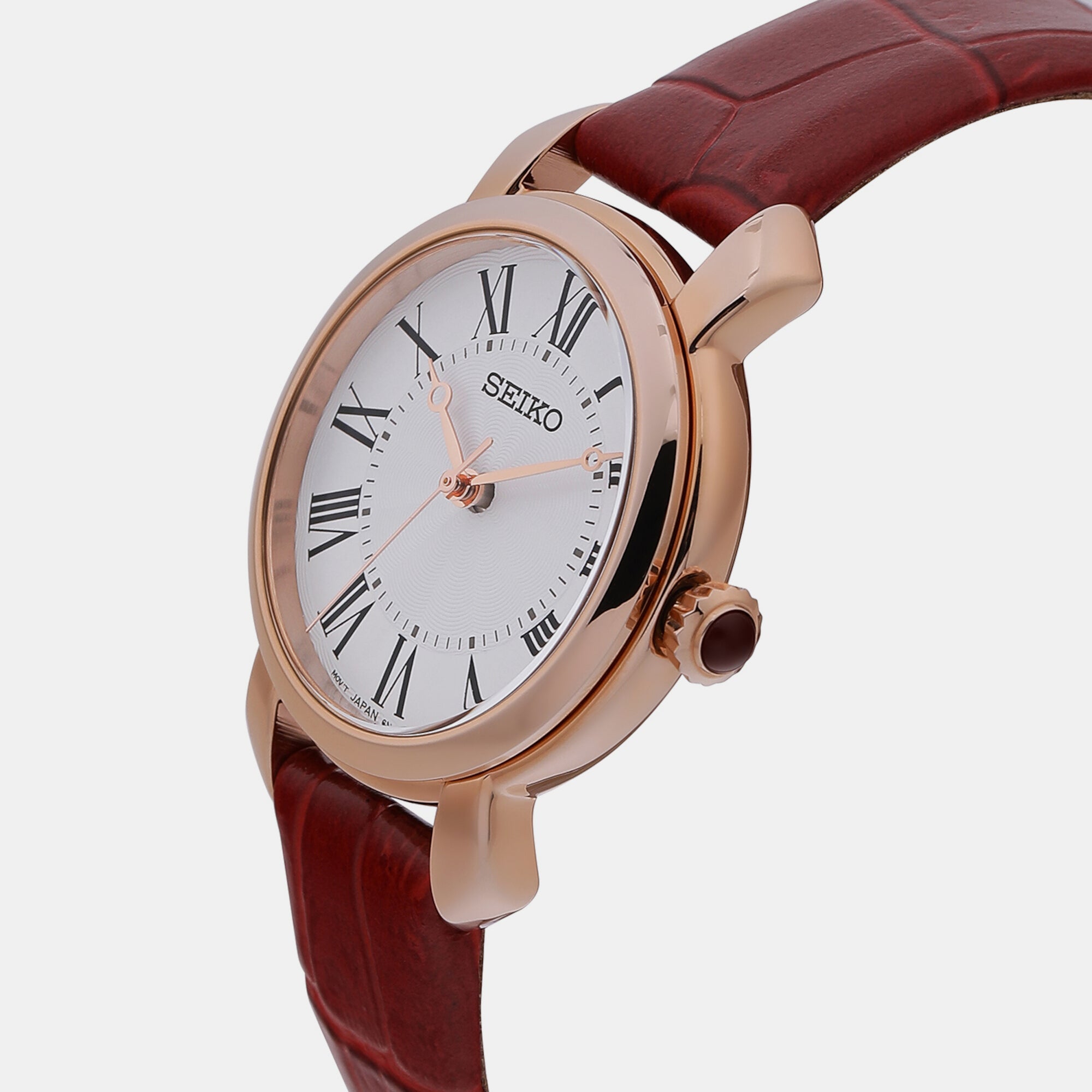 Seiko Dress Women Quartz White Dial Analog Leather Watch SUR496P1 - view 2