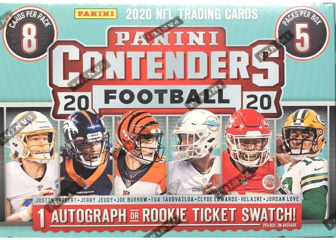 2020 Panini Contenders Football Blaster Box (5 Packs) 2x Lot - view 2