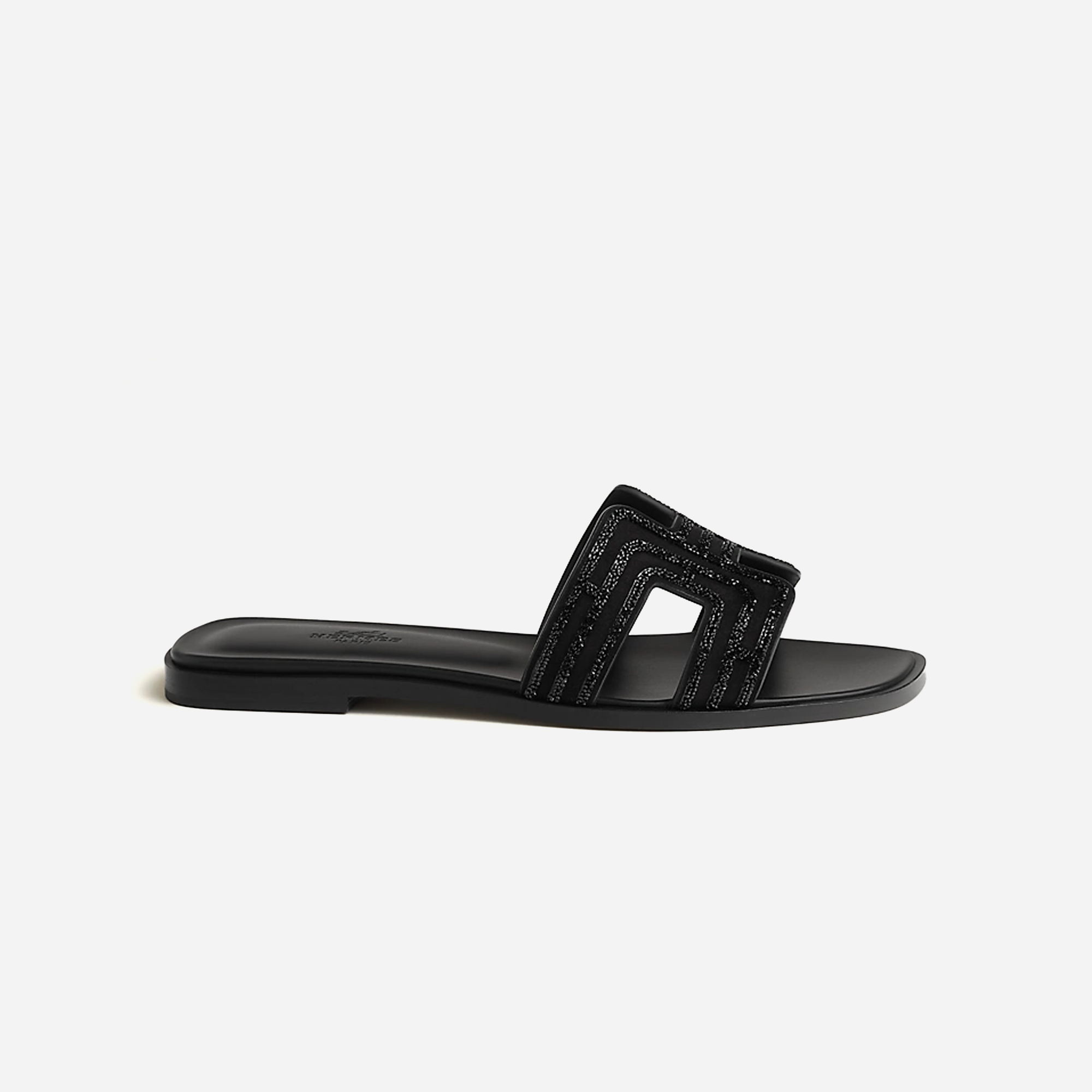 Hermes Oran sandal Noir