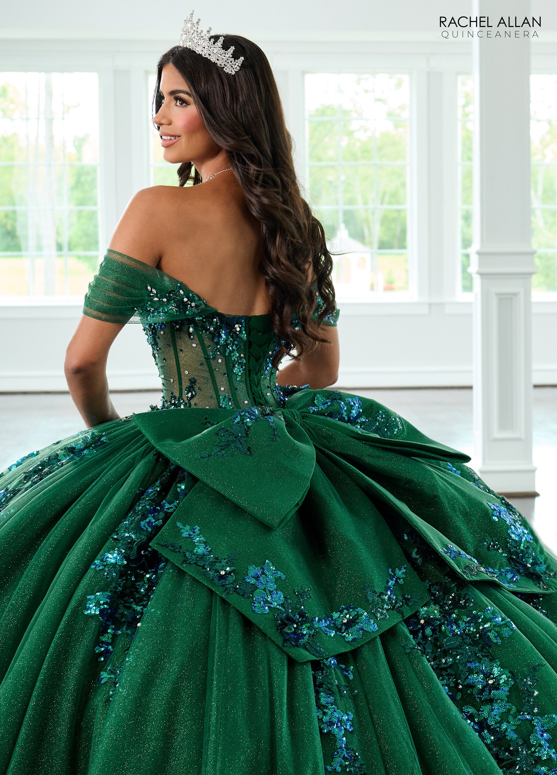 Mary's Bridal Sheer Corset Quinceanera Dress by Rachel Allan RQ2224 - view 10