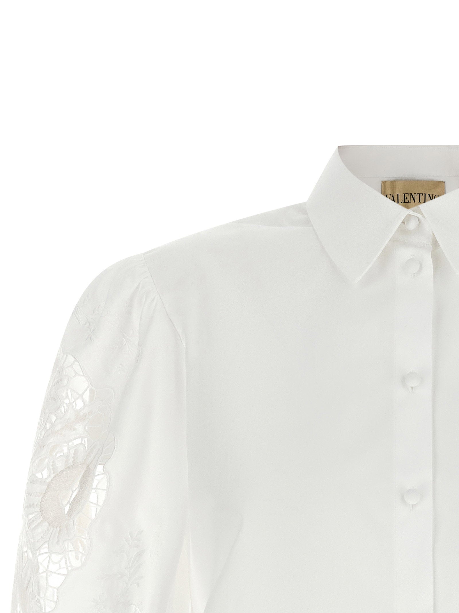 Valentino Garavani Macramé Insert Shirt – 100% cotton - view 3