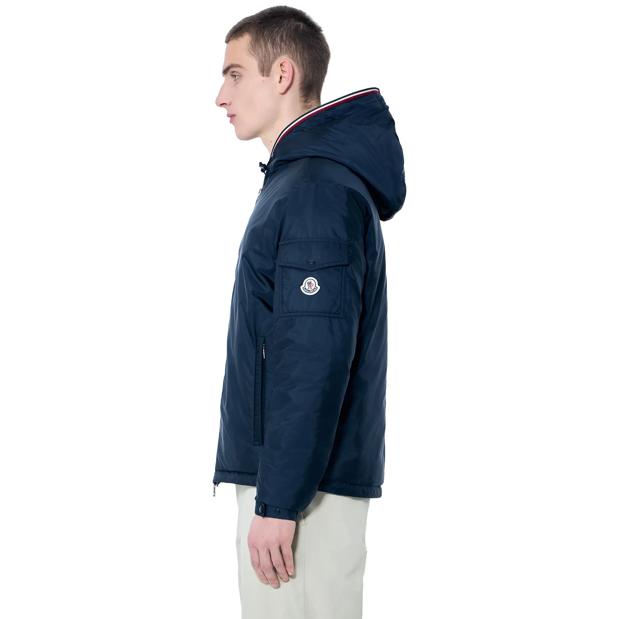 Moncler Evettes Navy Puffer Jacket - view 4