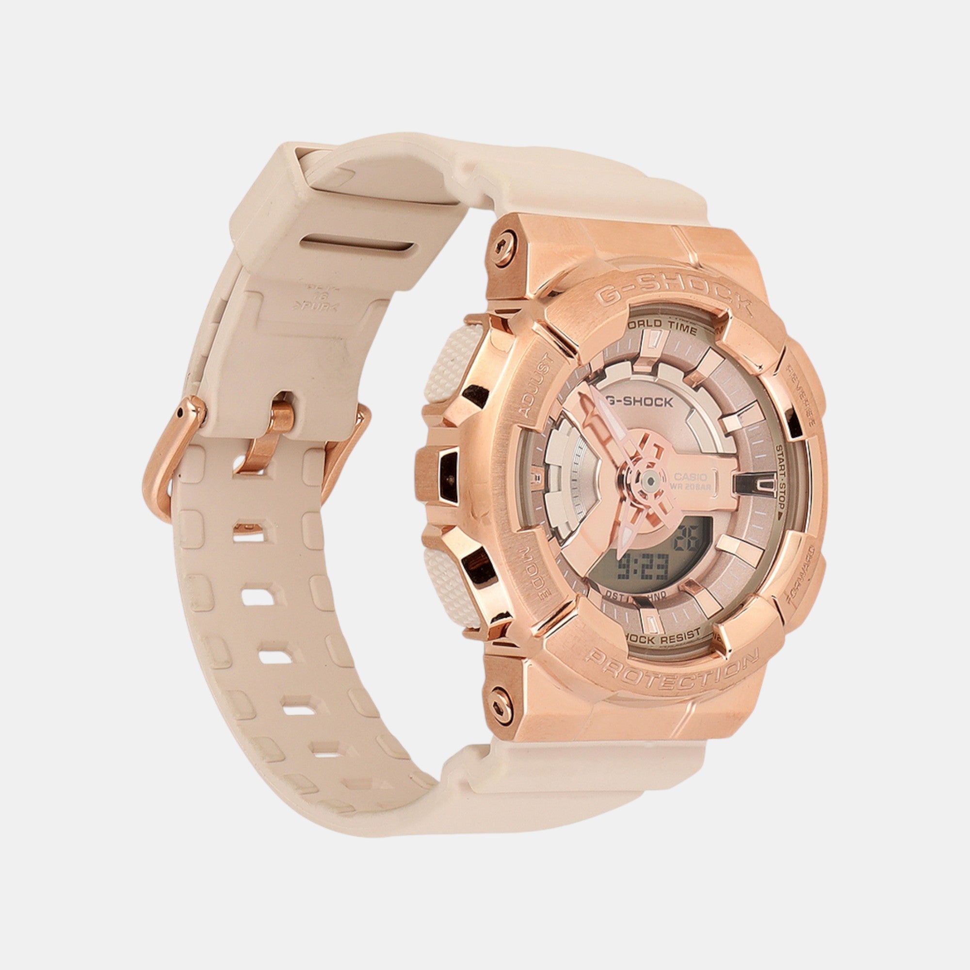 Casio G-Shock Women Quartz Rose Gold Dial Analog-Digital Resin Watch G1462 - view 3