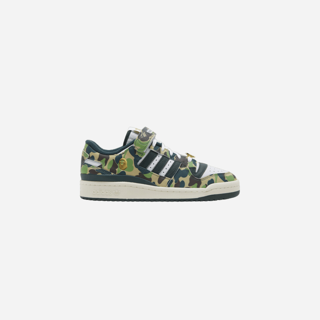 AAPE BY BATHING APE Adidas Forum 84 Low Bape 30th Anniversary Green Camo
