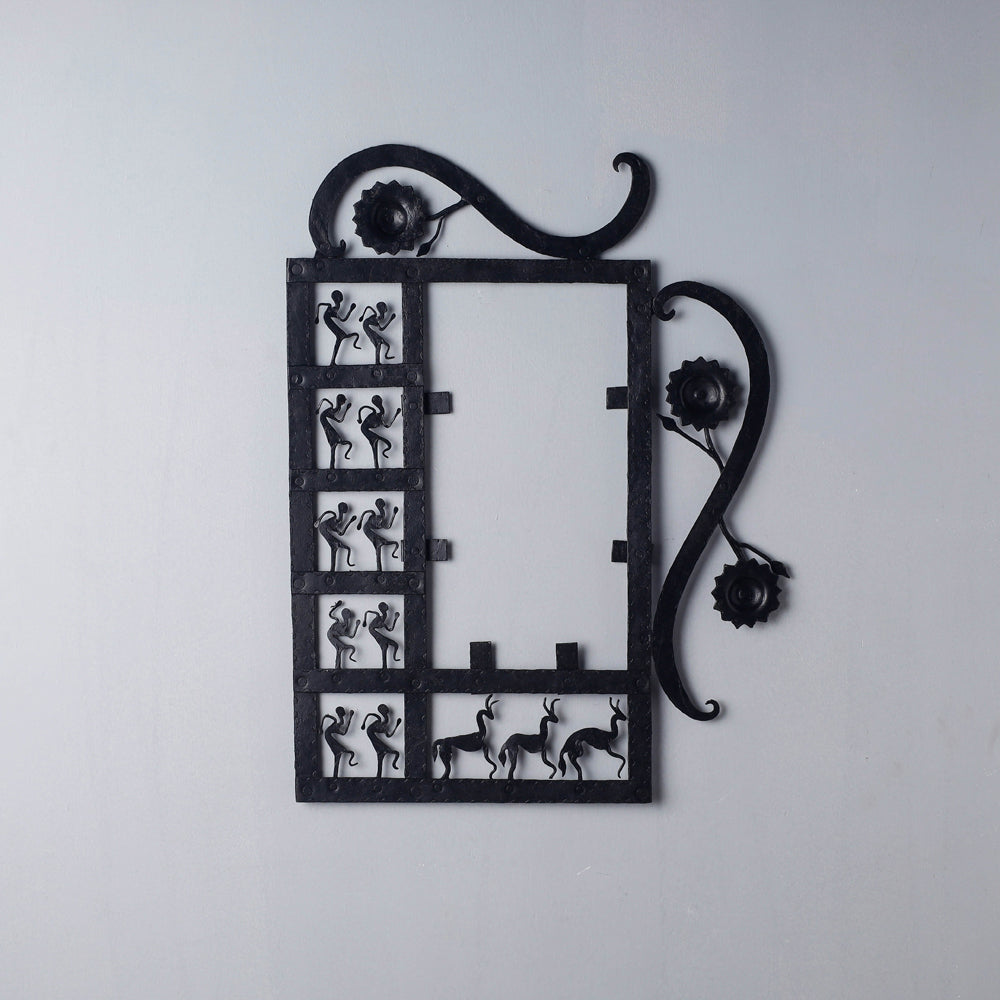 CHHATTISGARH HASTSHILP VIKAS BOARD Bastar Tribal Wrought Iron Photo Frame (21 x 18 in) - view 2