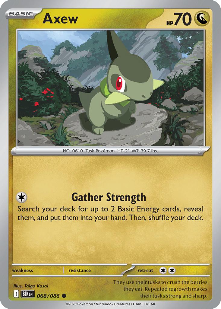 Common sv105b-068 non-holo – Pokémon Axew - 068/086 - Common [sv105b-068] [Non-Holo]
