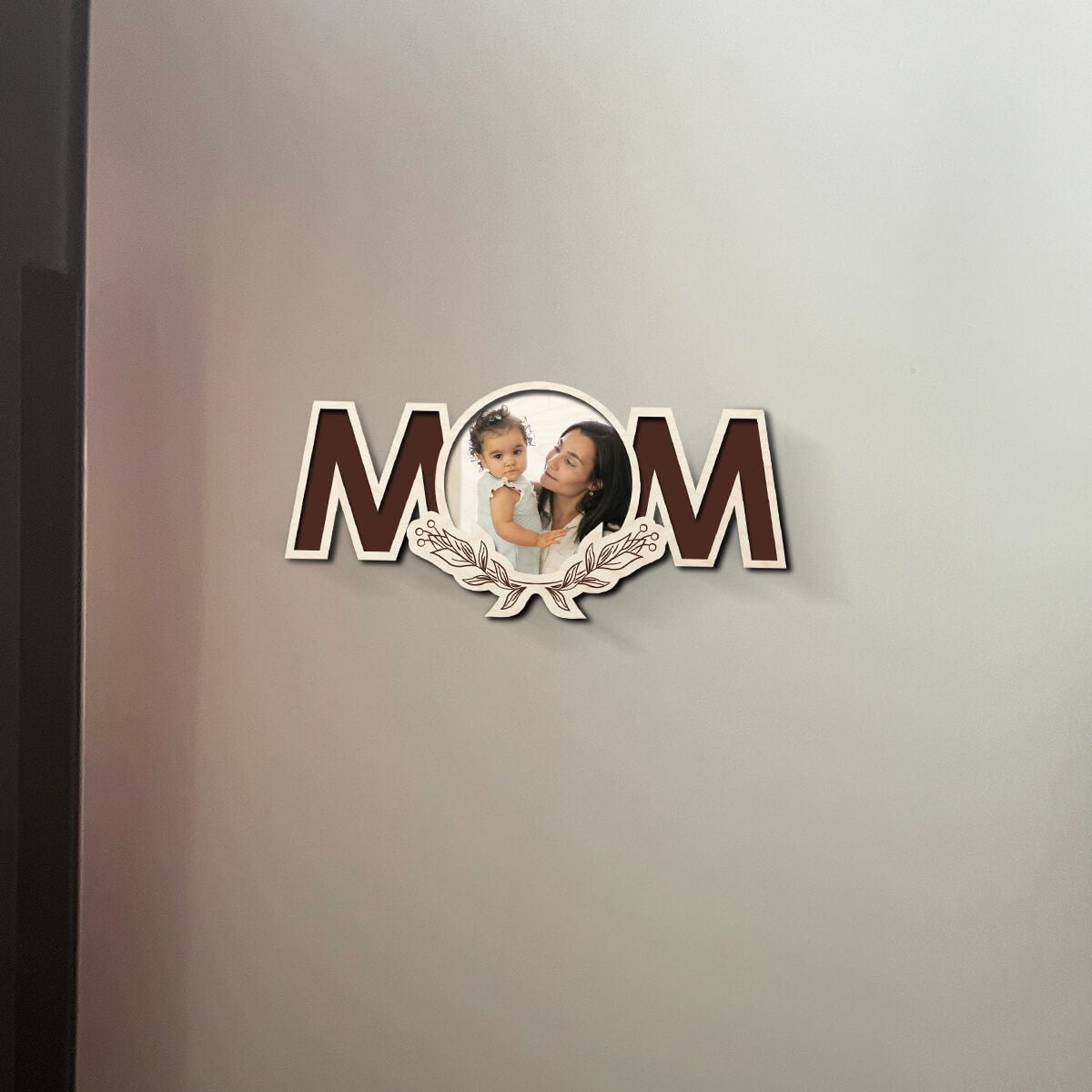 Chitra Chaya Personalized Mom Wooden Fridge Magnet - view 6