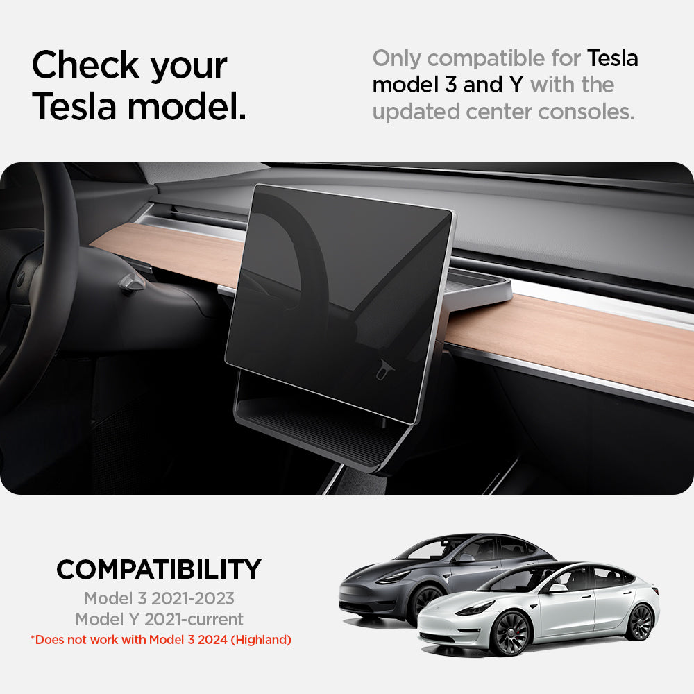 Accessories Tesla Model Y & 3 - Under Screen Organizer | TO227 - view 10