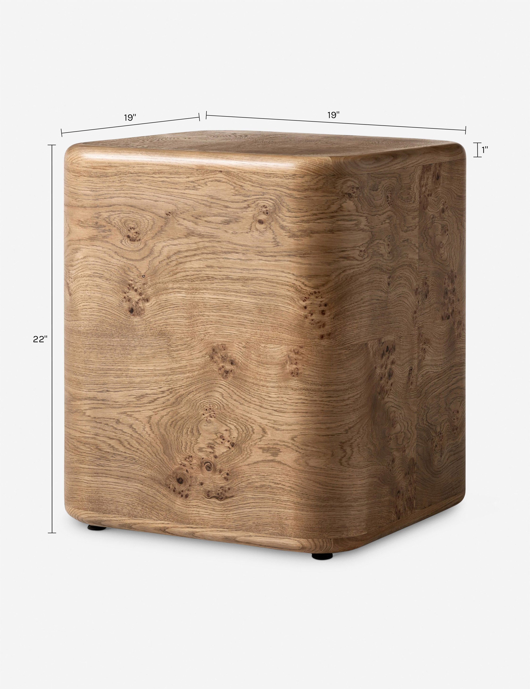 Lulu and Georgia Howard Side Table – Natural Burl - view 10