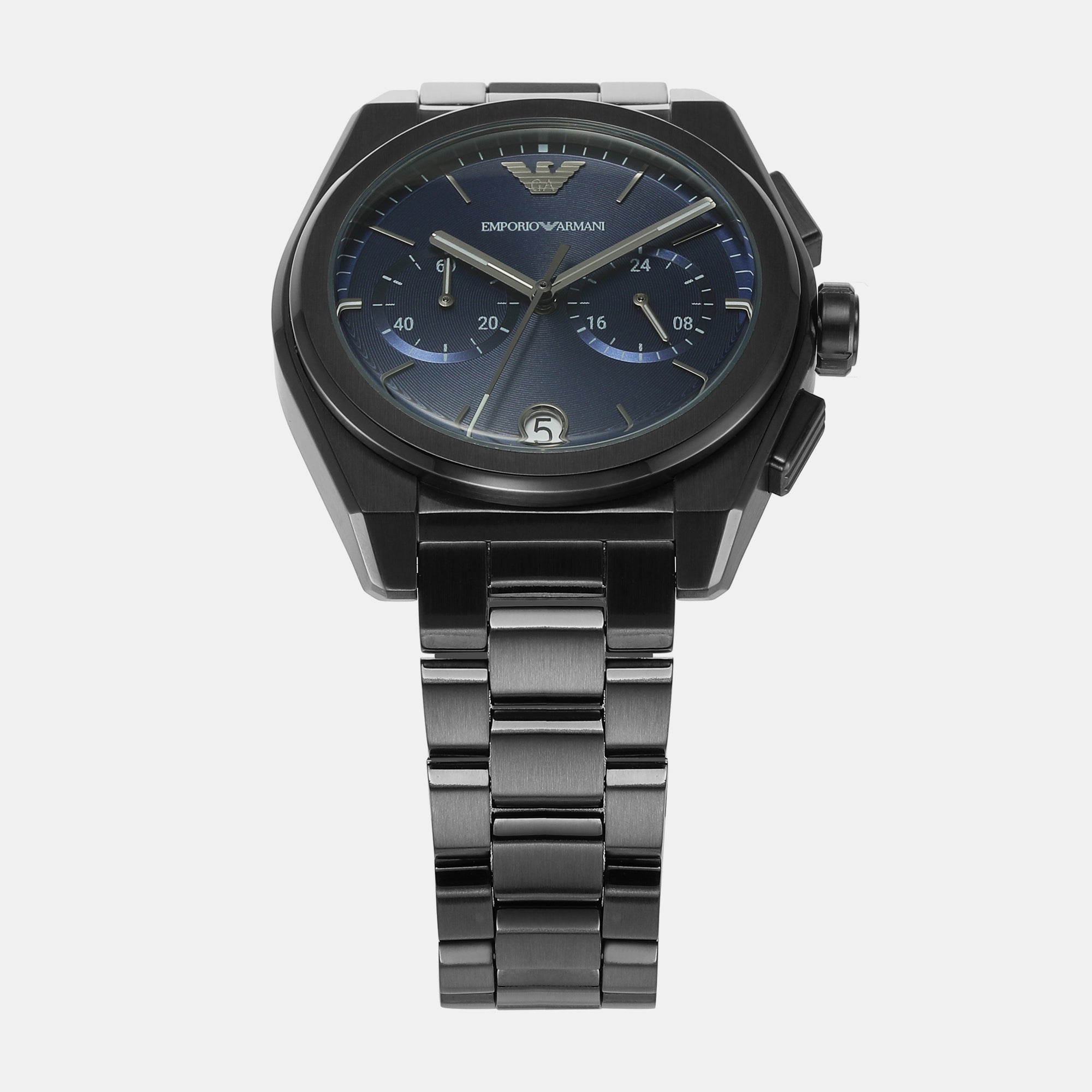 Emporio Armani Federico Men Quartz Grey Dial Chronograph Stainless Steel Watch AR11561 - view 2