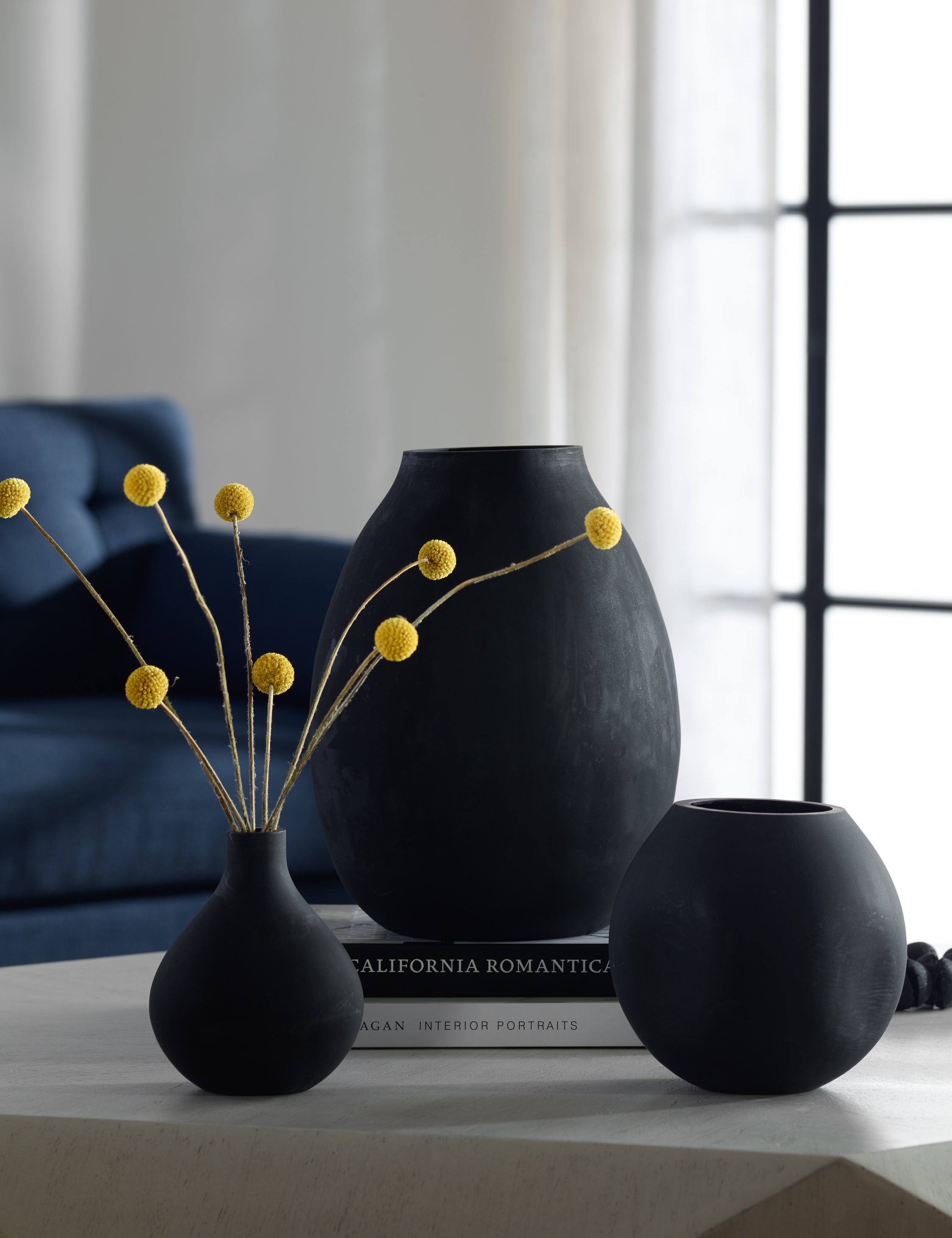 Lulu and Georgia Calida Vases (Set of 3) – Black - view 2