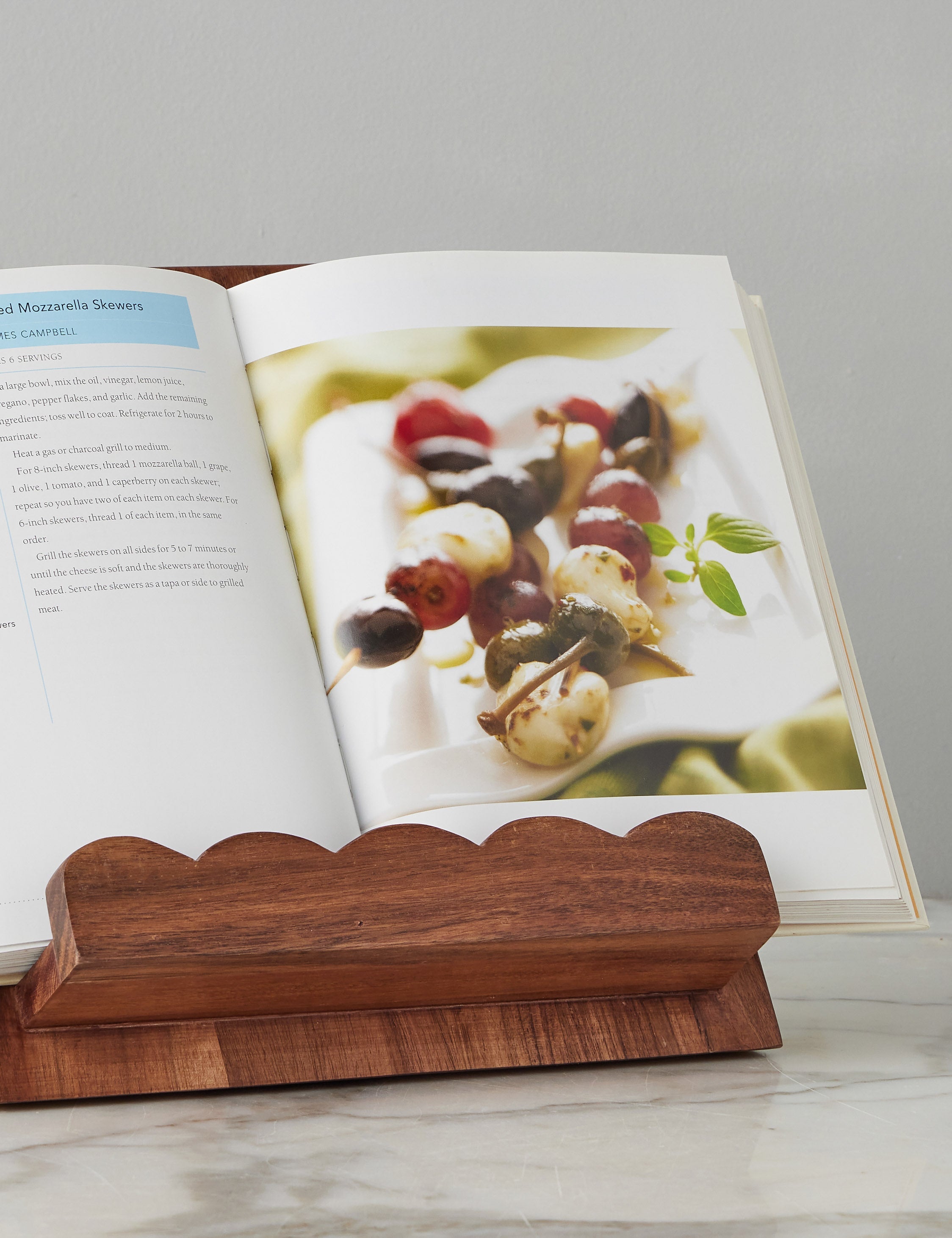 Lulu and Georgia Scalloped Wood Book Stand by etúHOME - view 4