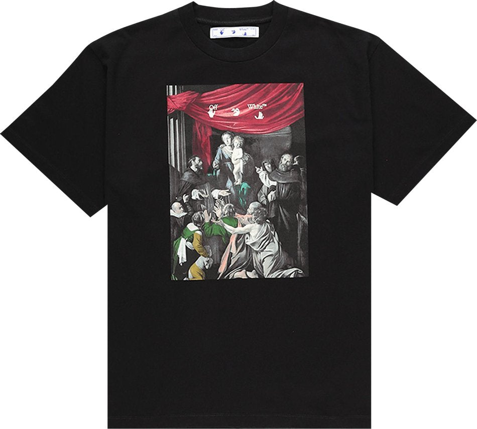 Cop Underdog Off-White Caravaggio Arrow Black Multicolour Regular Fit Tee - view 2