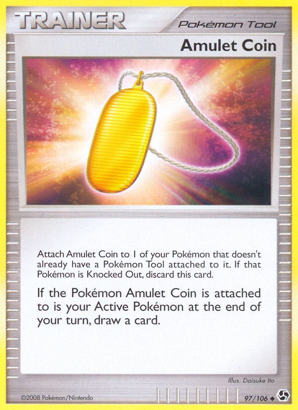 Uncommon dp4-97 reverse – Pokémon Amulet Coin - 97/106 - Uncommon [dp4-97] [Reverse Holo] - Amulet Coin - 97/106 - Uncommon