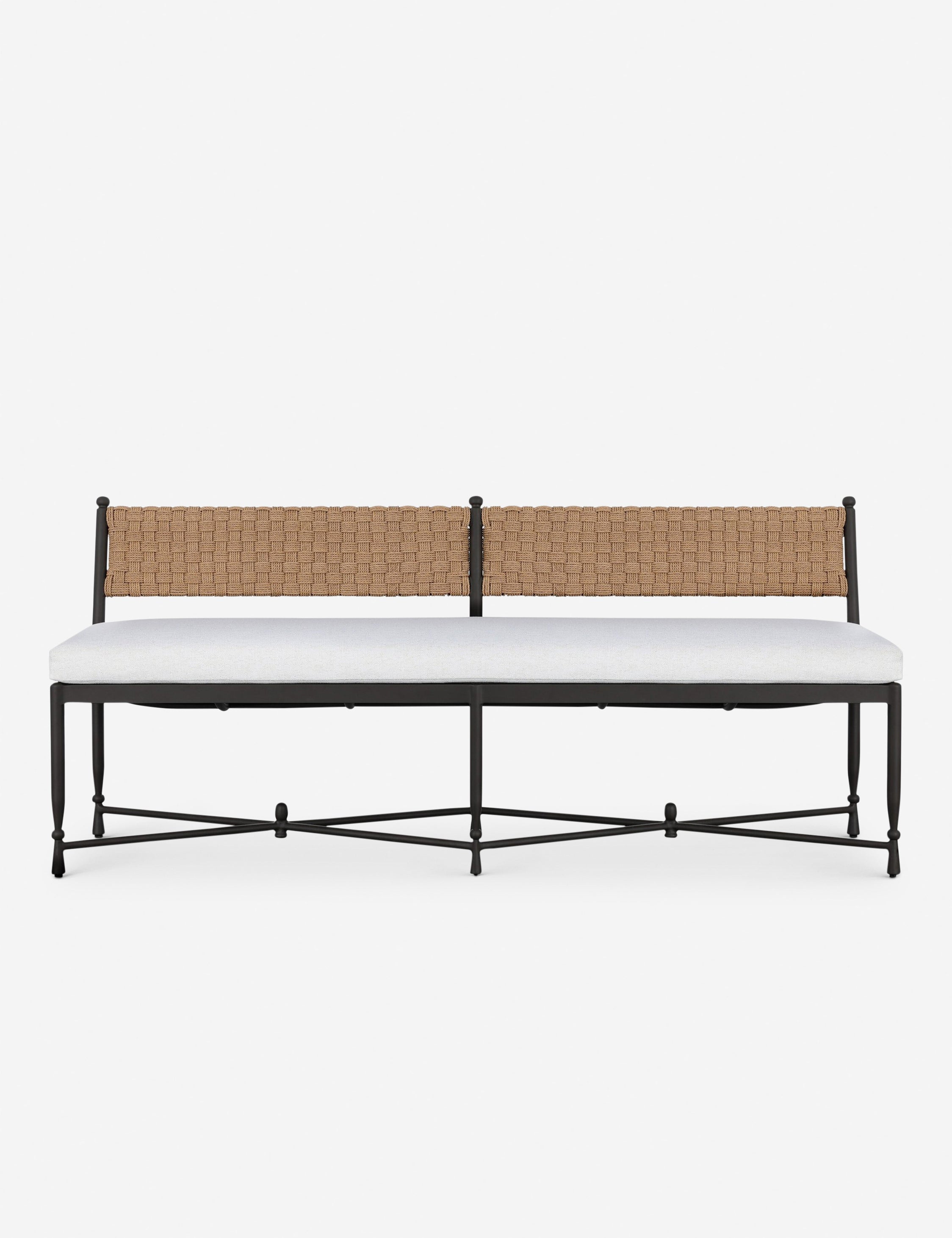 Lulu and Georgia Breton Outdoor Bench by Amber Lewis x Four Hands
