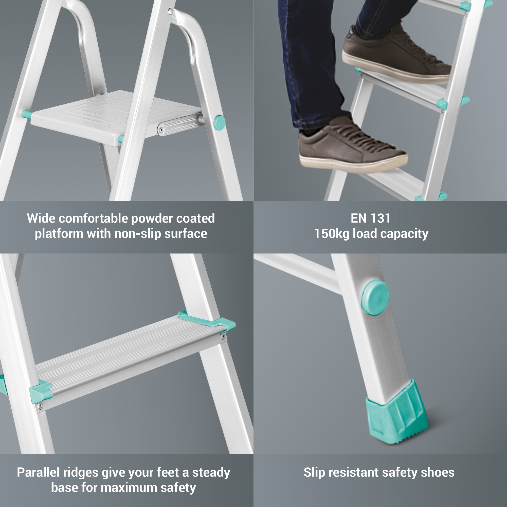 Foldable Aluminum Ladder (Milton) - view 4