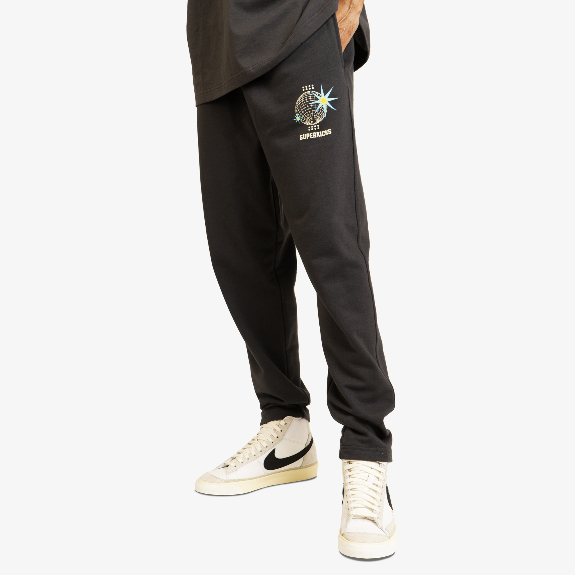 Superkicks | SPACEMAN DISCO JOGGERS { ASPHALT - view 4