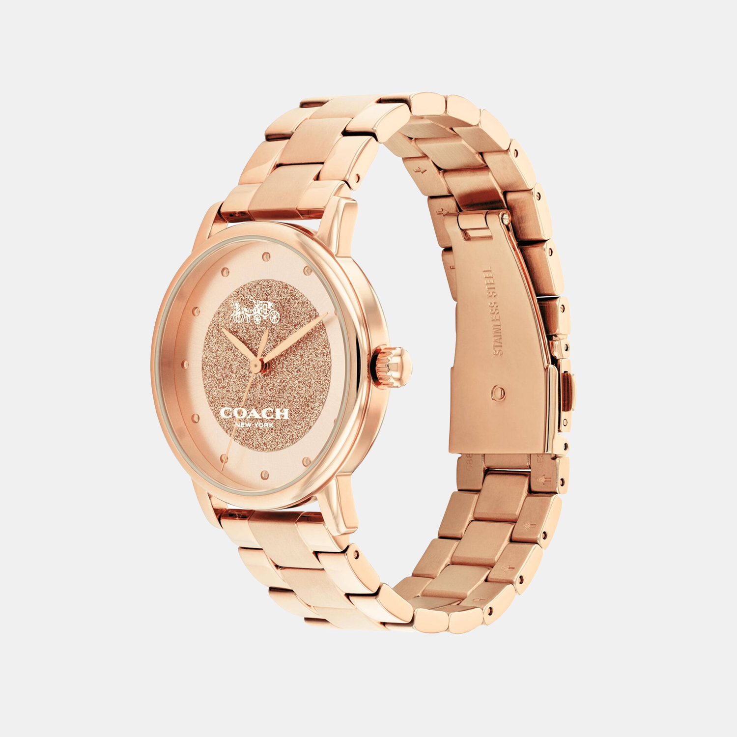 Coach Grand Women Quartz Rose Gold Dial Analog Stainless Steel Watch 14503492 - view 2