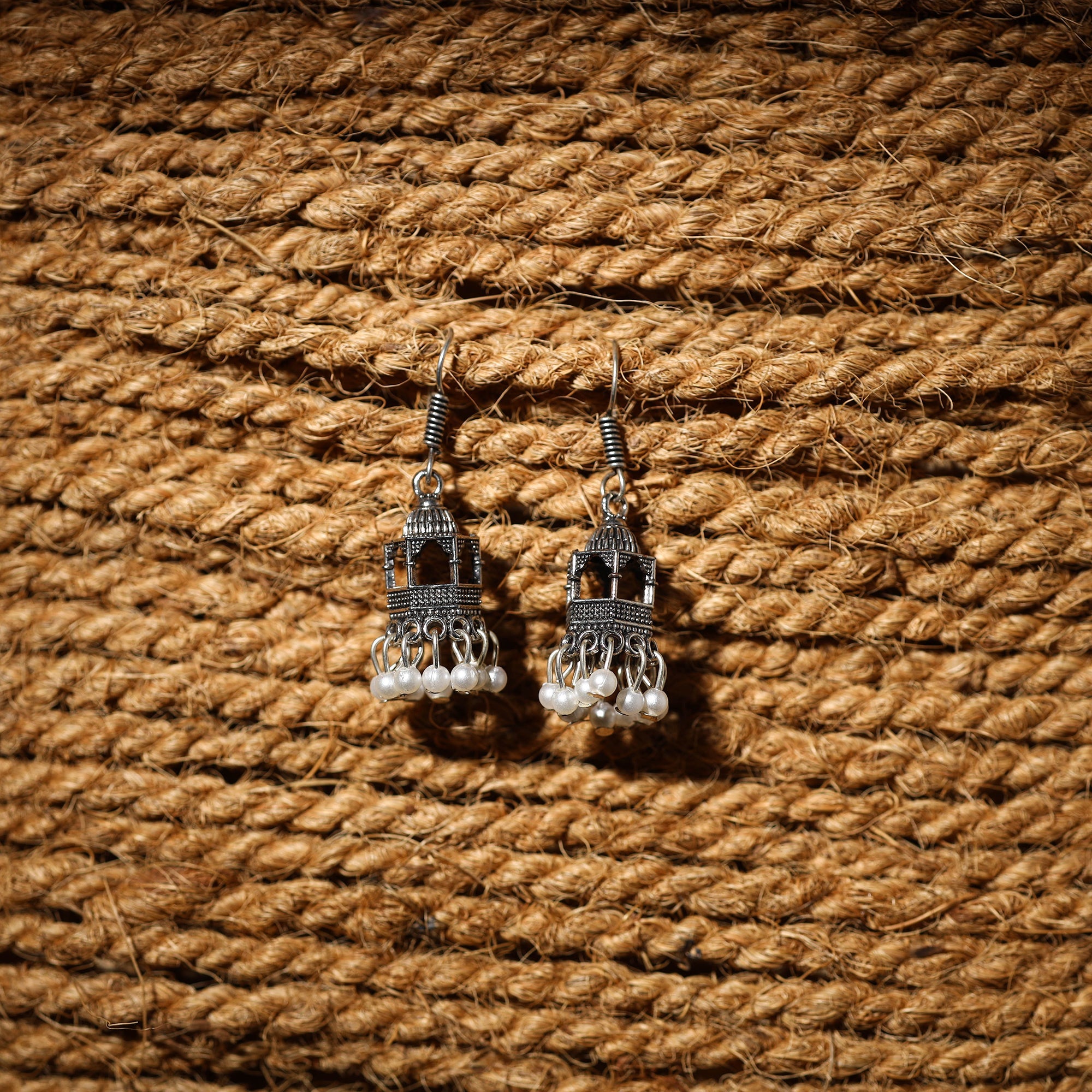 JALPARI Adhya Handcrafted GS Beaded Jhumki Earrings