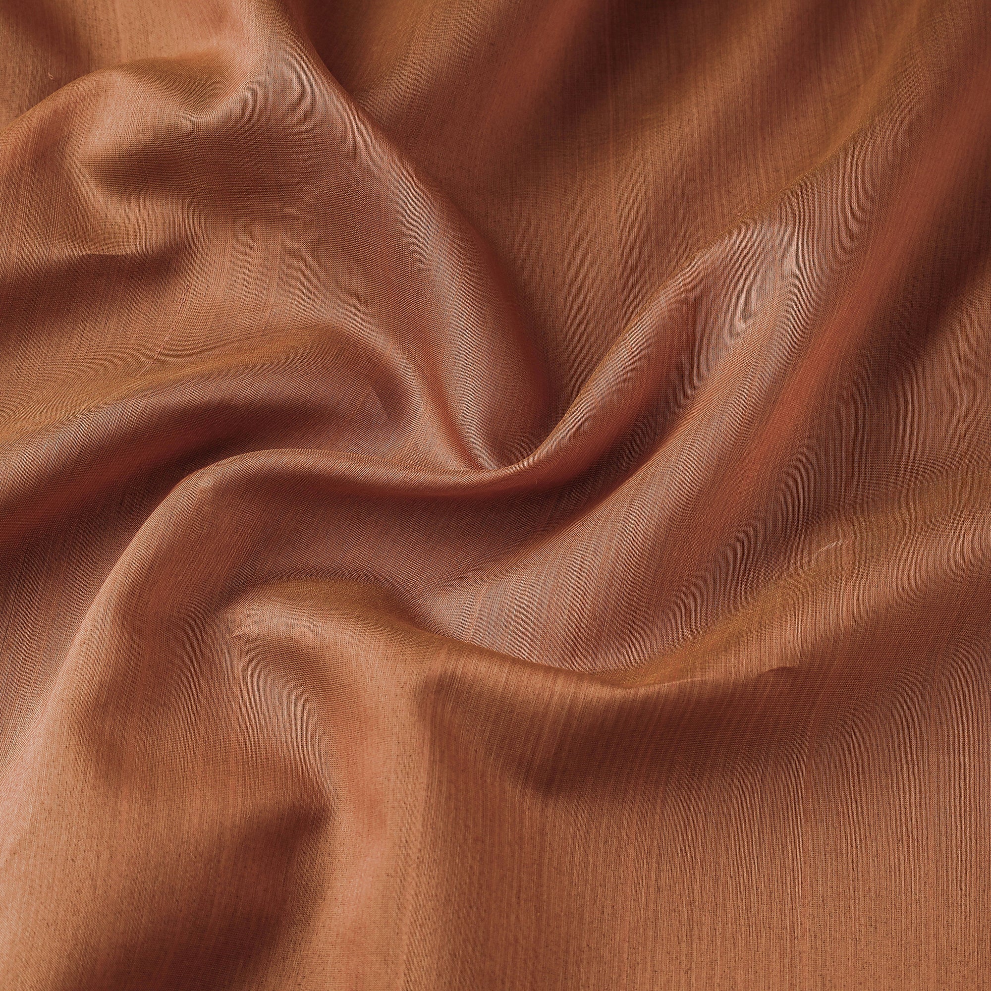 ITOKRI CRAFTS INITIATIVE Brown - Maheshwari Silk Cotton Handloom Fabric - view 3