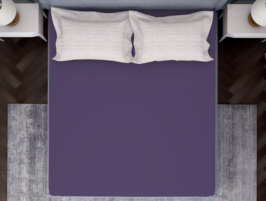 Spaces India Tonalelgence Ornate Light Violet 100% Cotton King Size Bedsheet - Essentials by Spaces - view 3