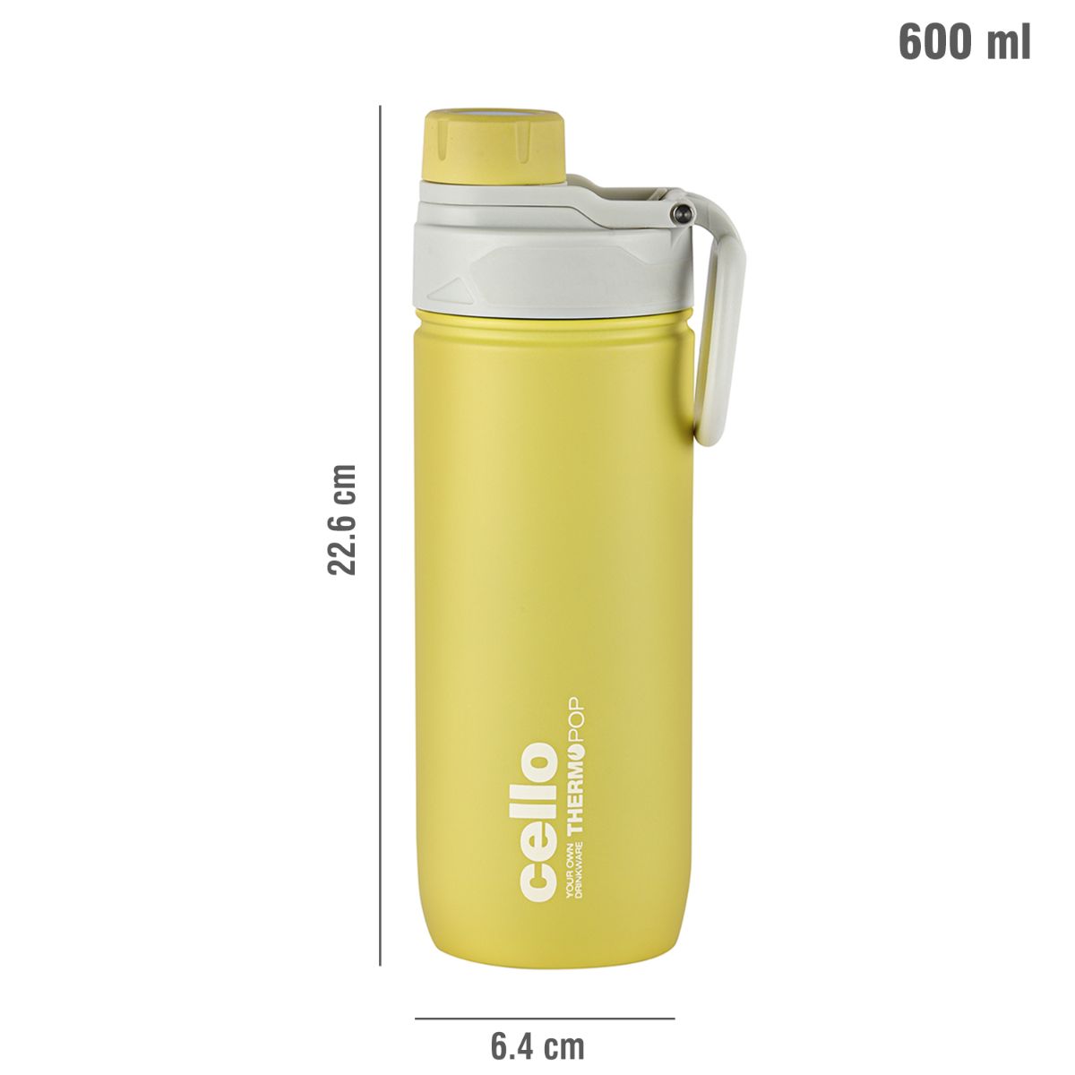 Cello Pop Hot & Cold Stainless Steel Kids Water Bottle, 600ml - view 52