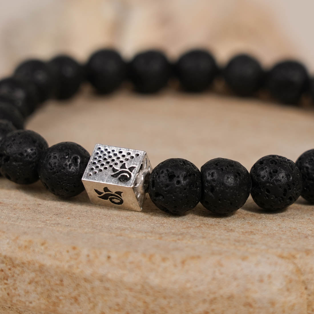 Prinjal Jewellers Lava Stone Bracelet