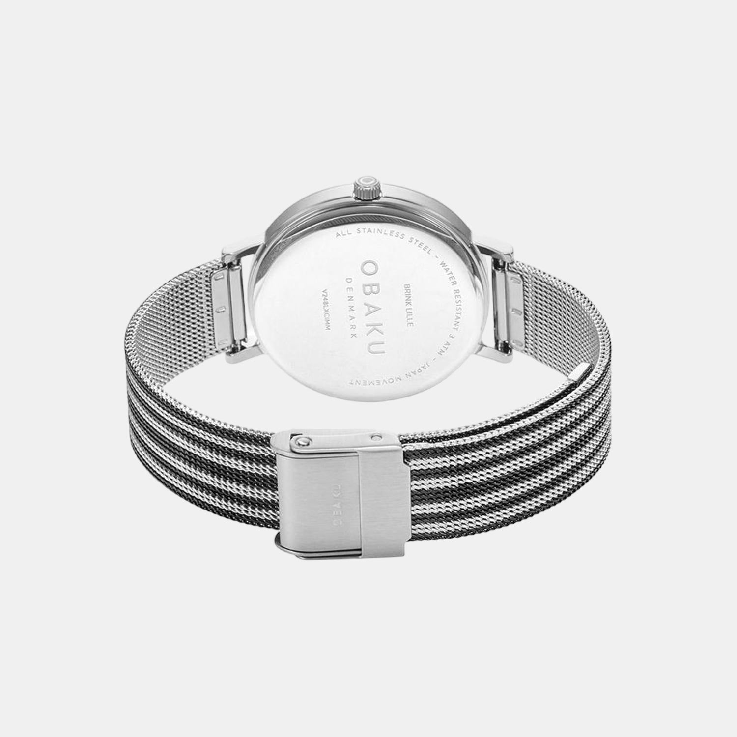 Obaku Brink Women Quartz White Dial Analog Stainless Steel Watch V248LXCIMM - view 2