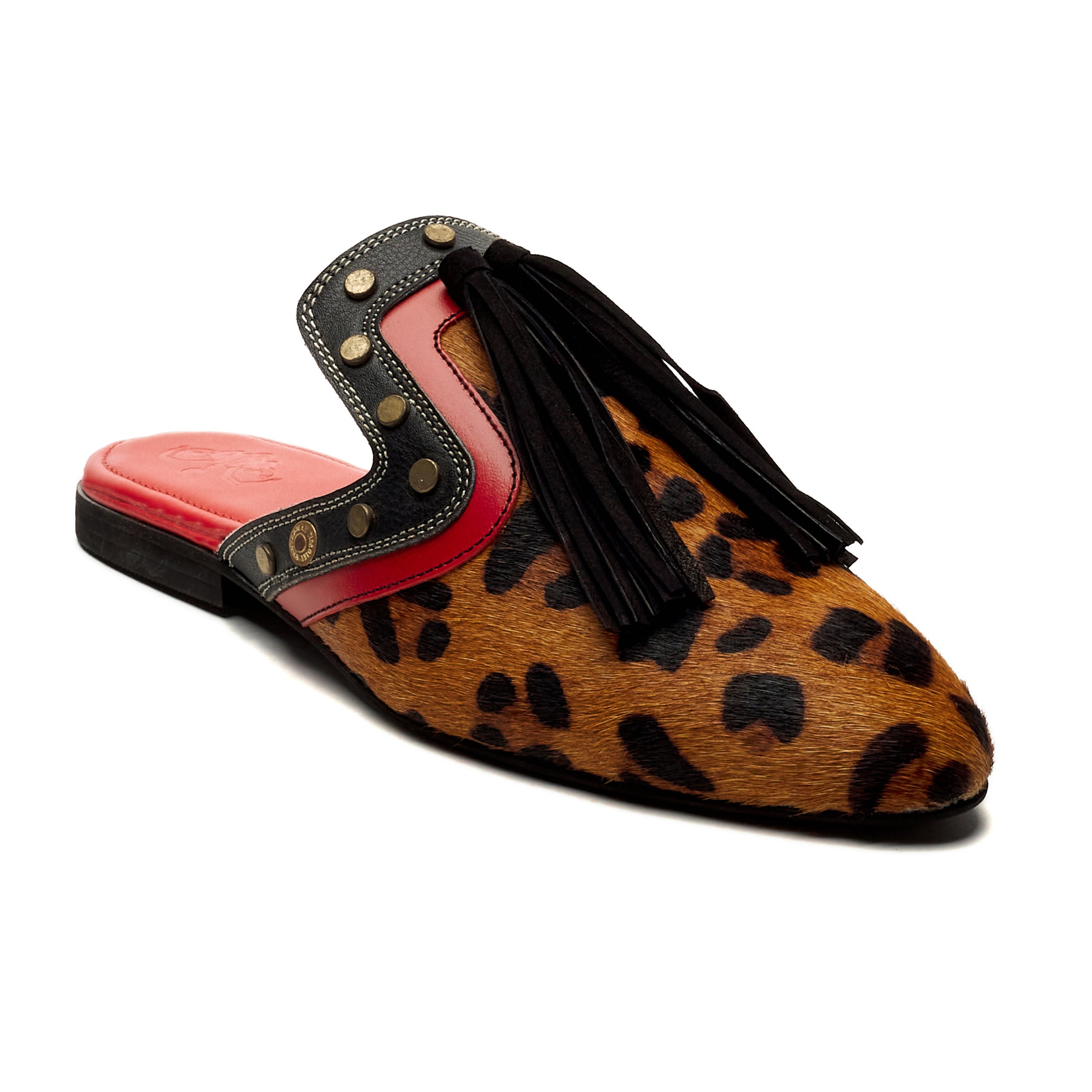 Banjaaran India Leopard Cone Mules Women - view 2