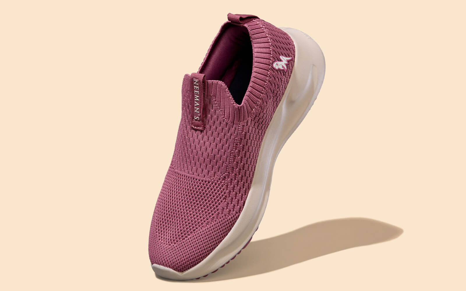 Neeman's Knit Trainers For Women : Pink - view 2